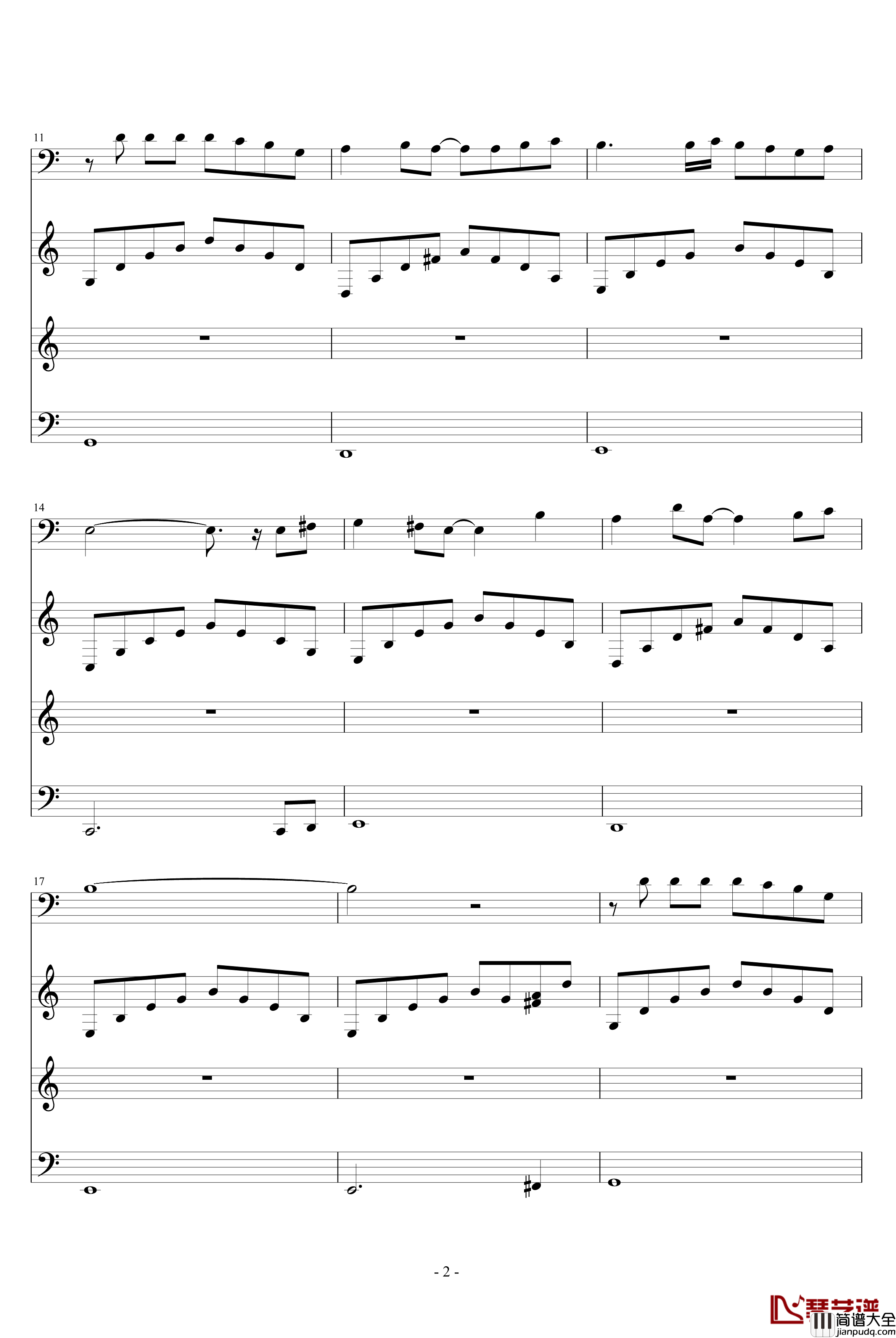 殇钢琴谱_世界名曲