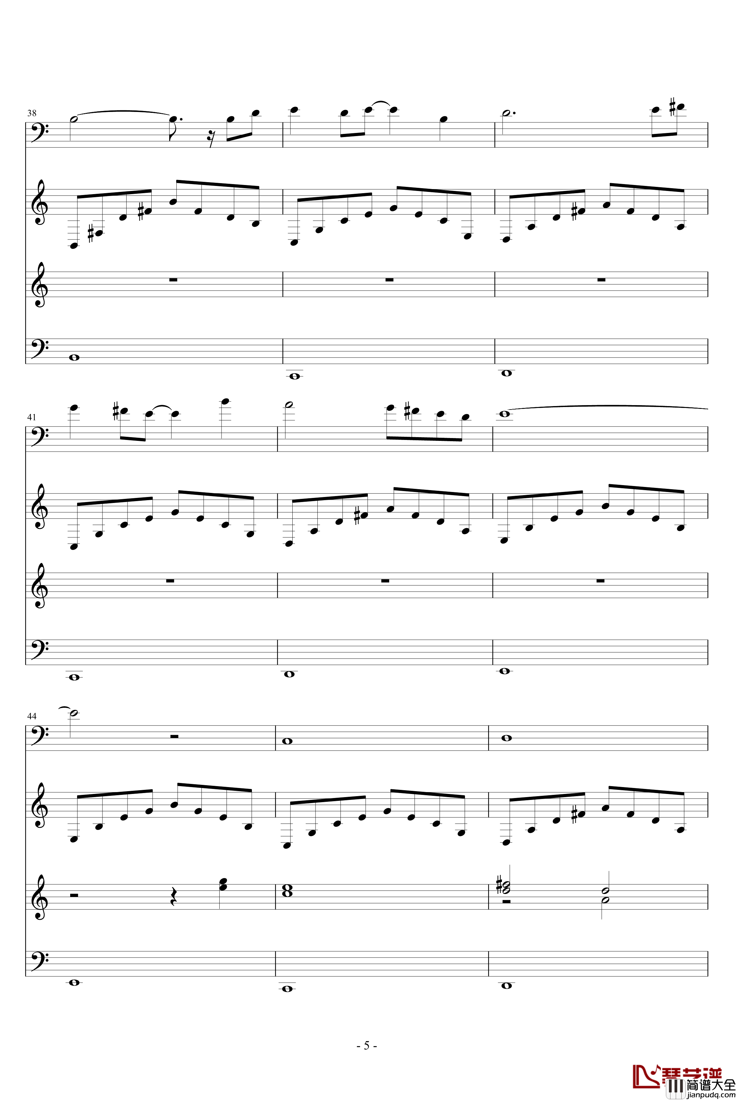 殇钢琴谱_世界名曲