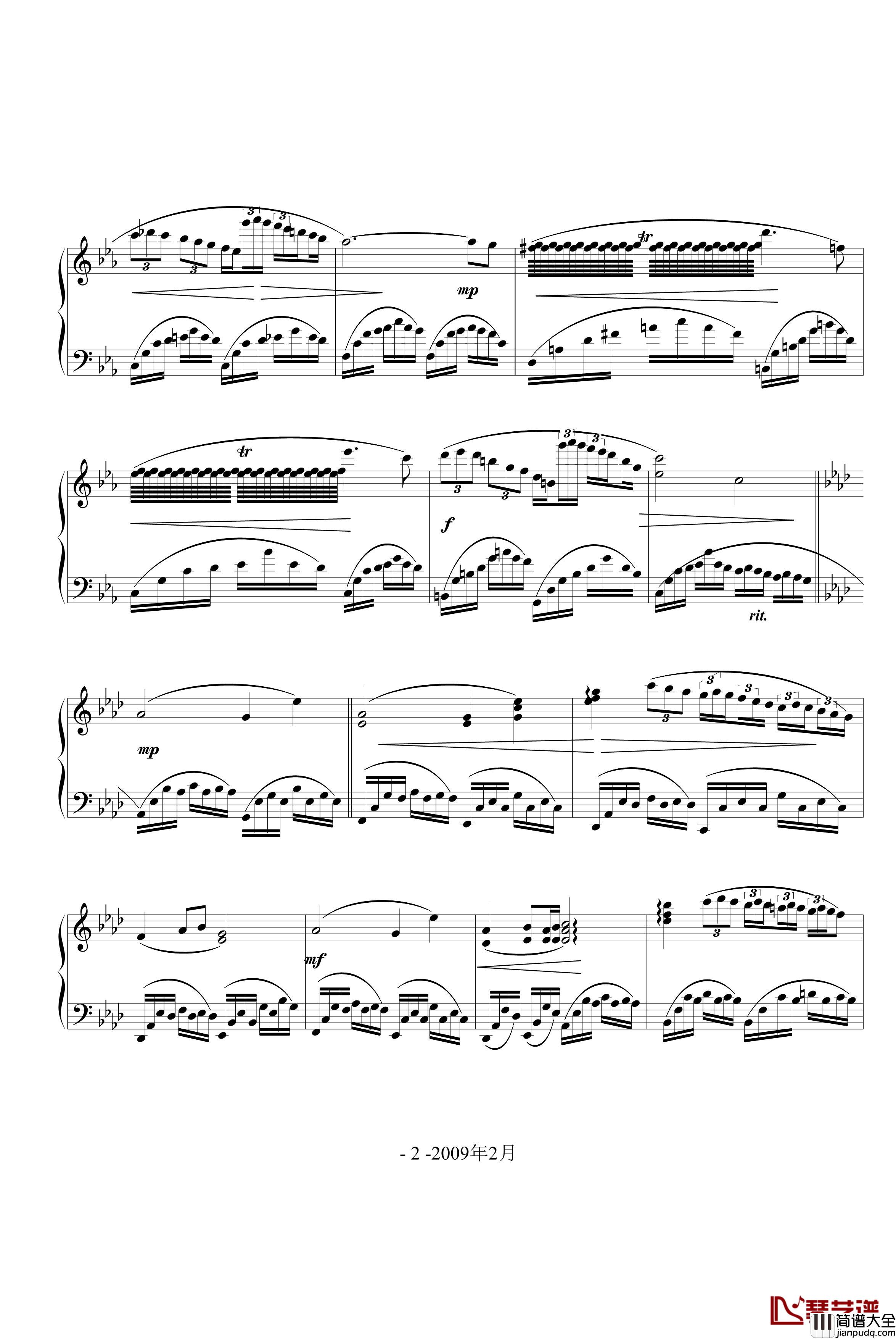 Chopin钢琴谱_龙哥们