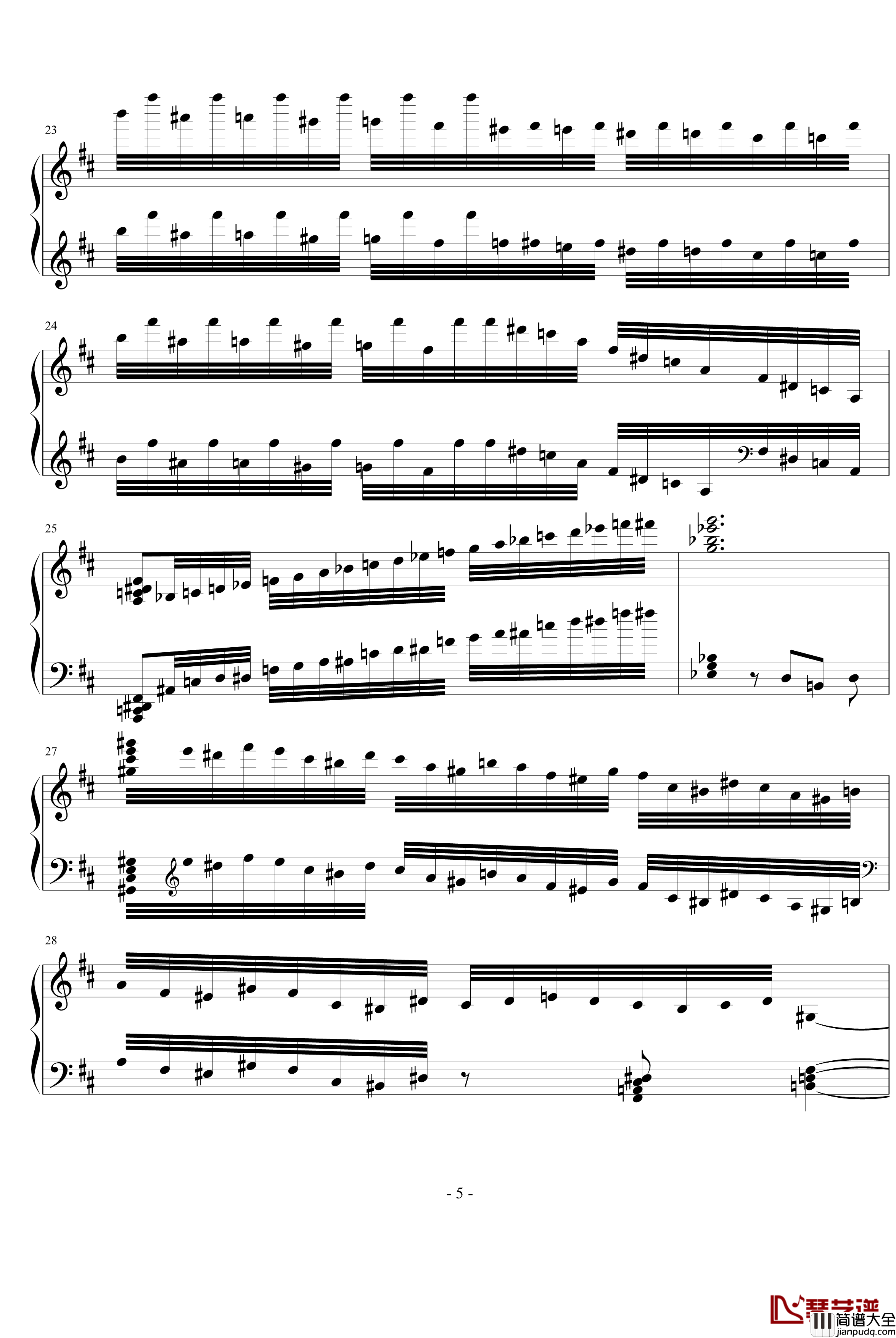 卡门幻想曲钢琴谱_世界名曲