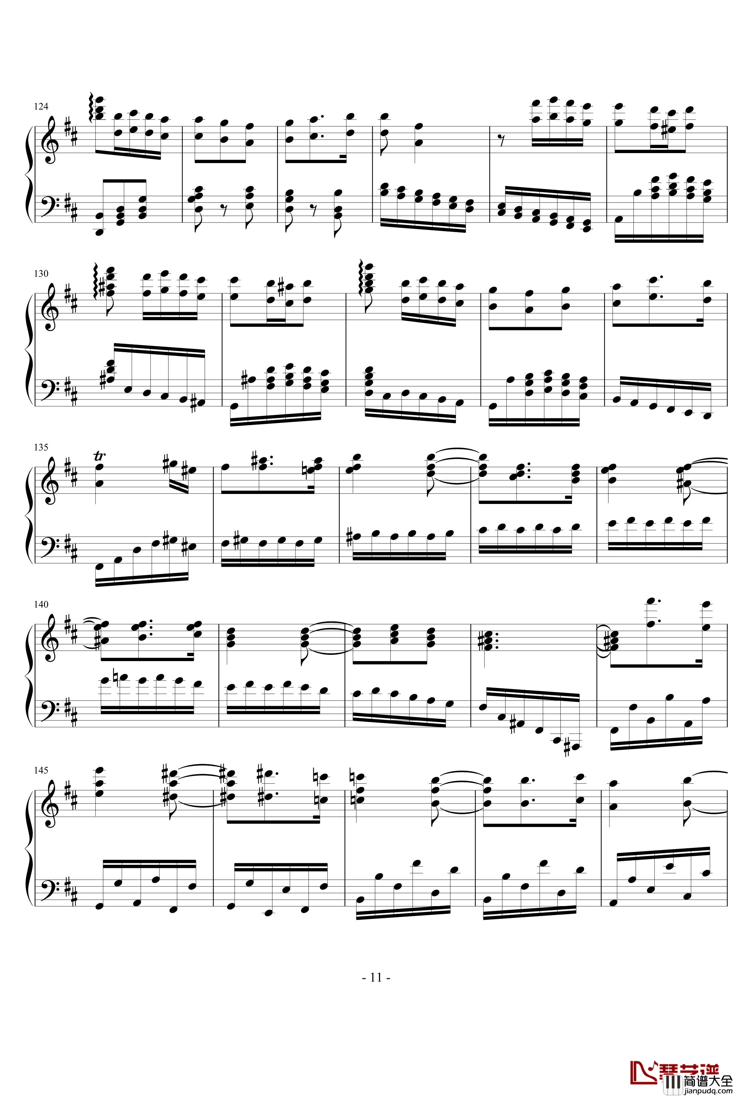 卡门幻想曲钢琴谱_世界名曲