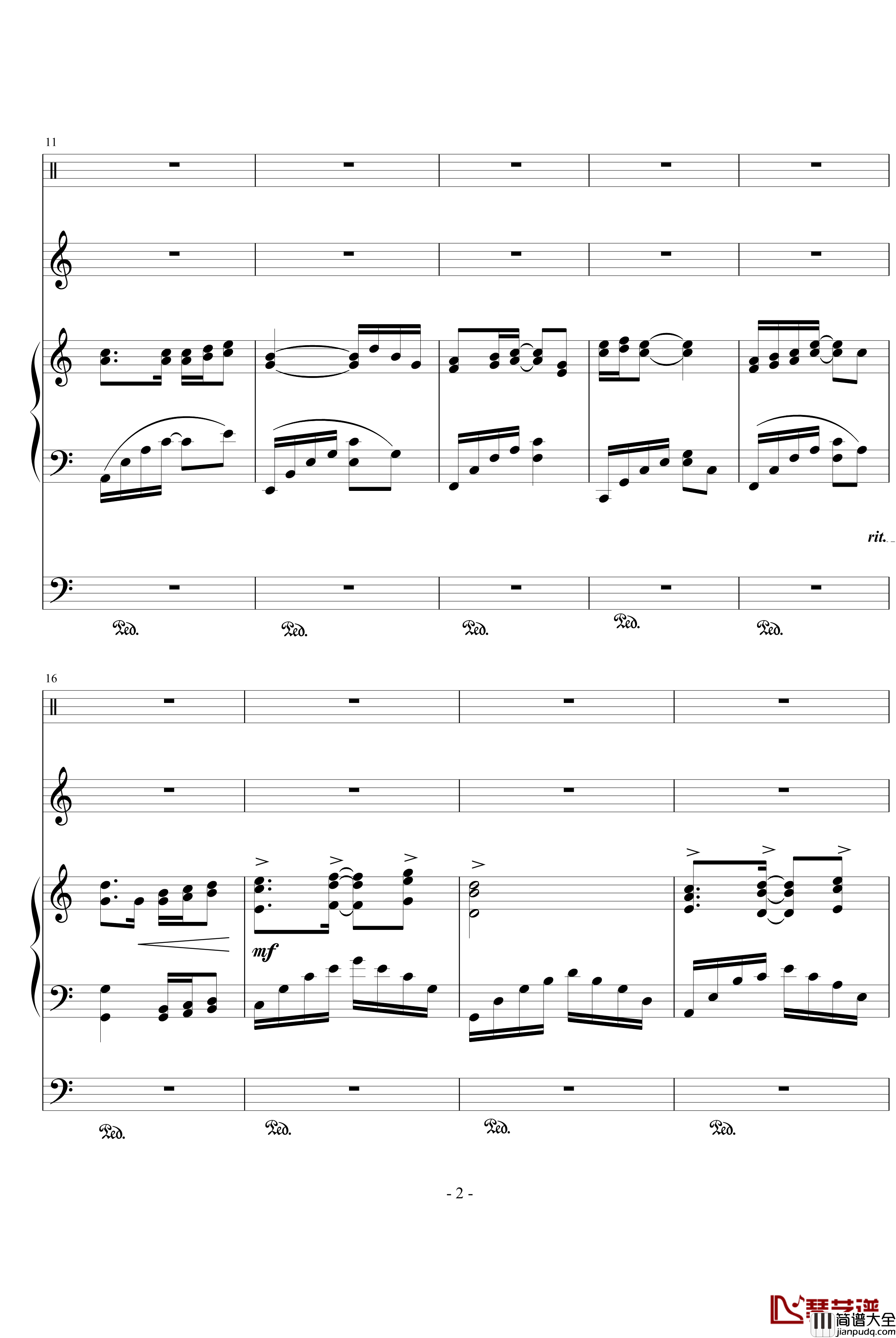 微笑钢琴谱_Romantic.Music