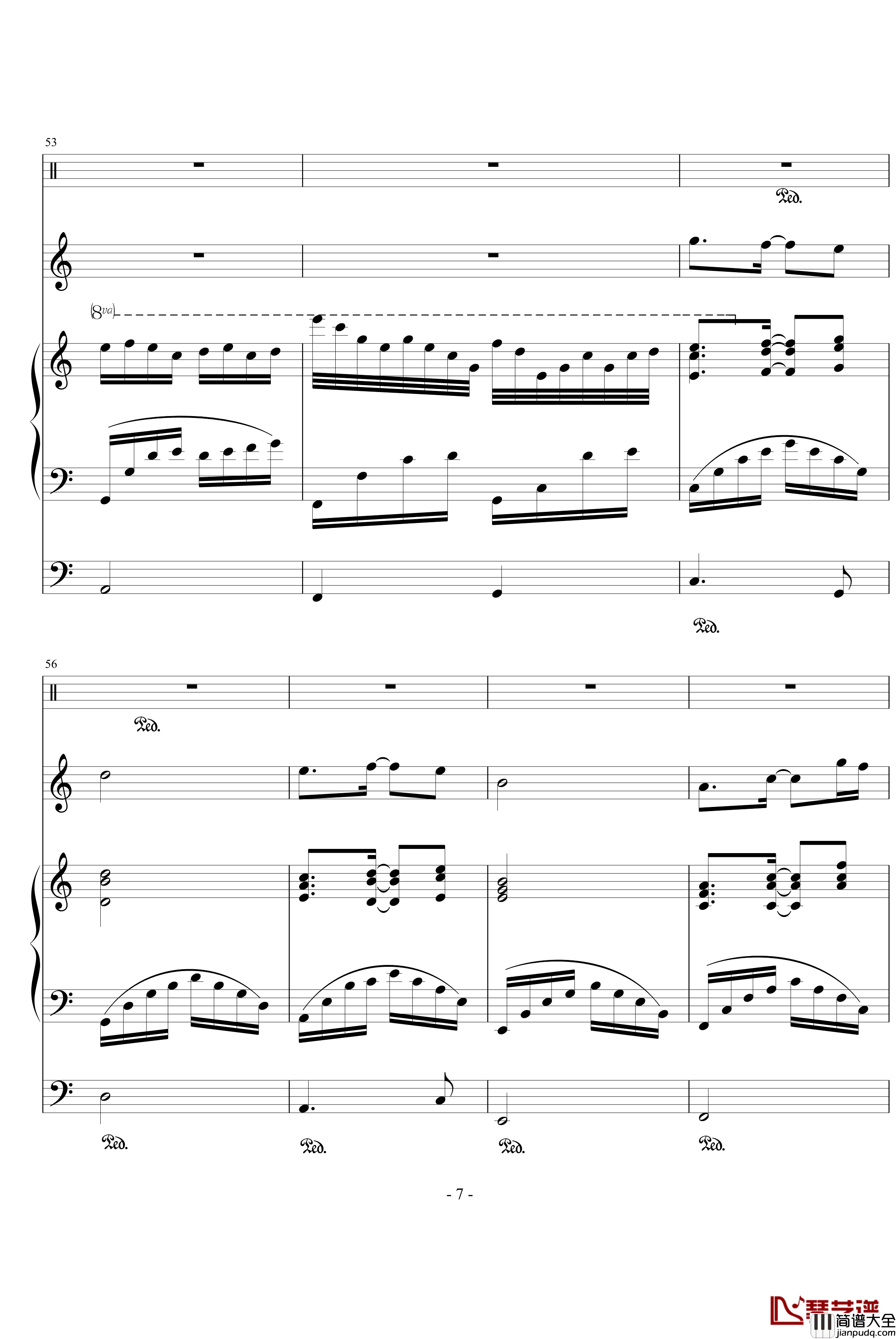 微笑钢琴谱_Romantic.Music