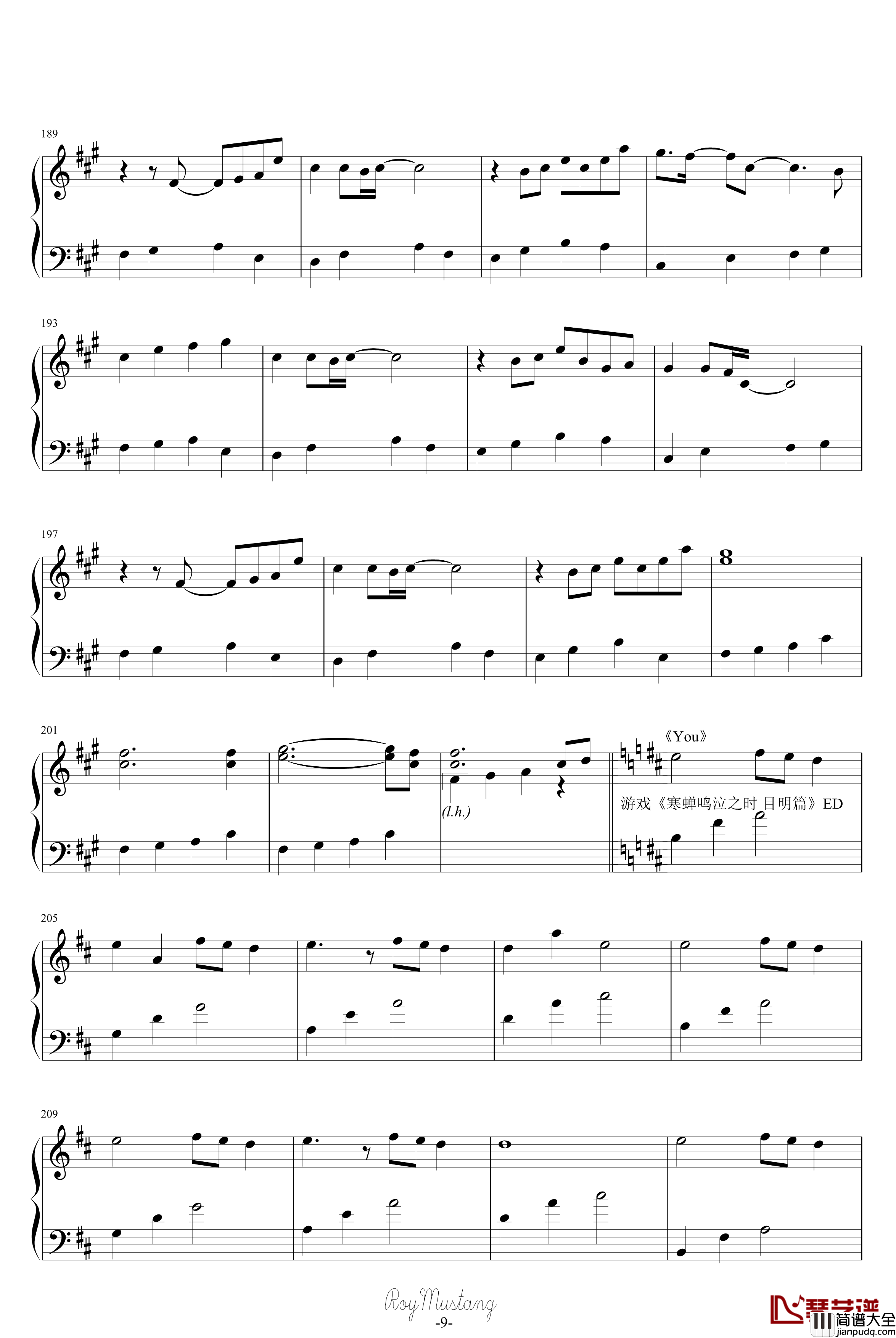 組曲ニコニコ動画钢琴谱_动漫影视