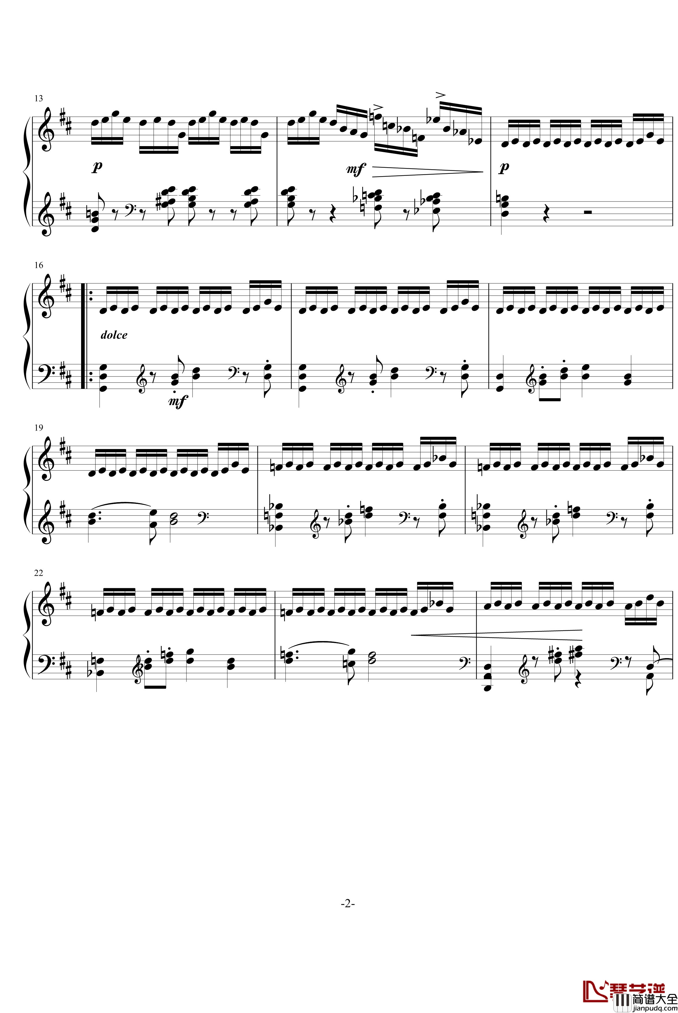 _鱼美人_之珊瑚舞钢琴谱_杜鸣心_舞剧