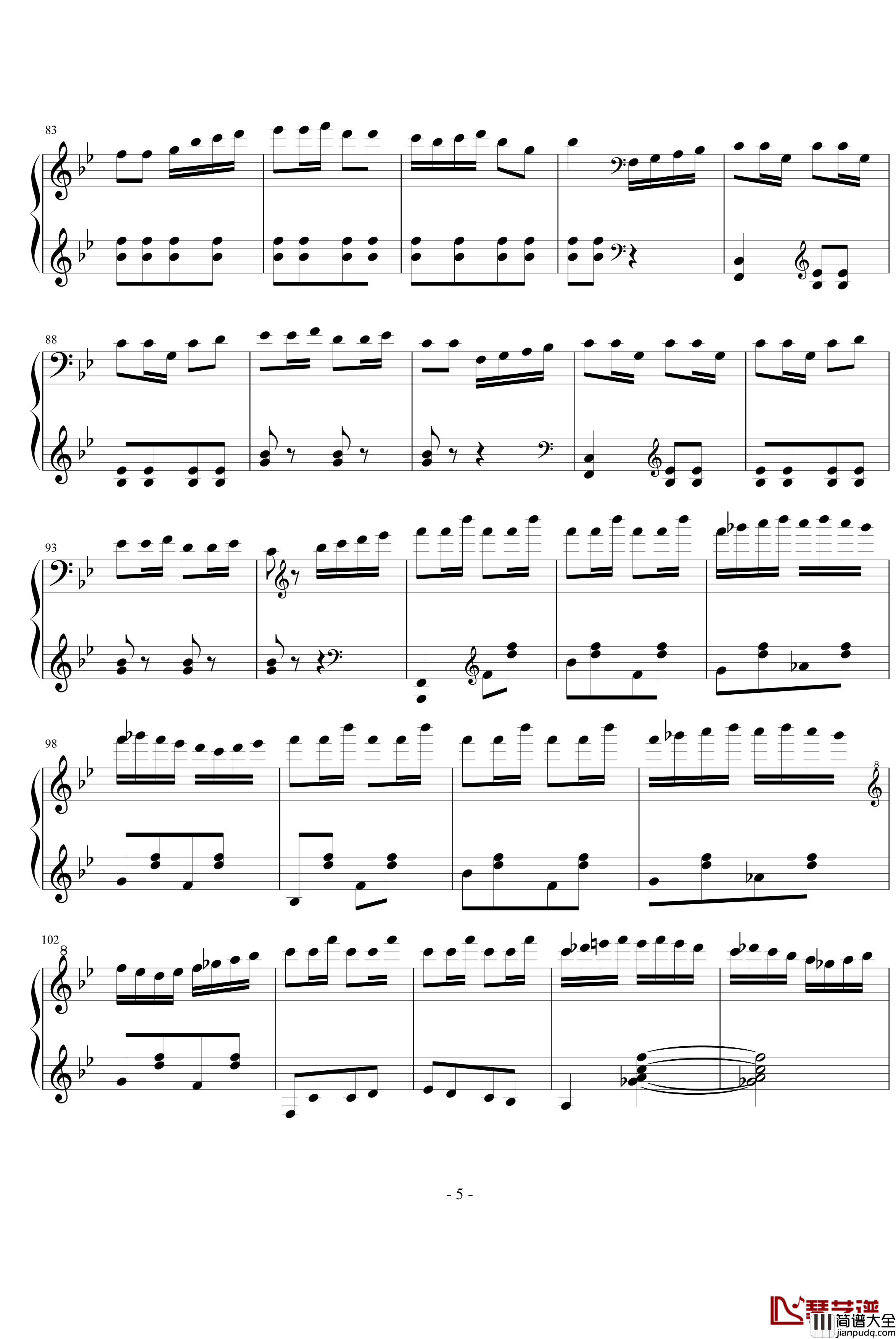 春舞钢琴谱_孙以强