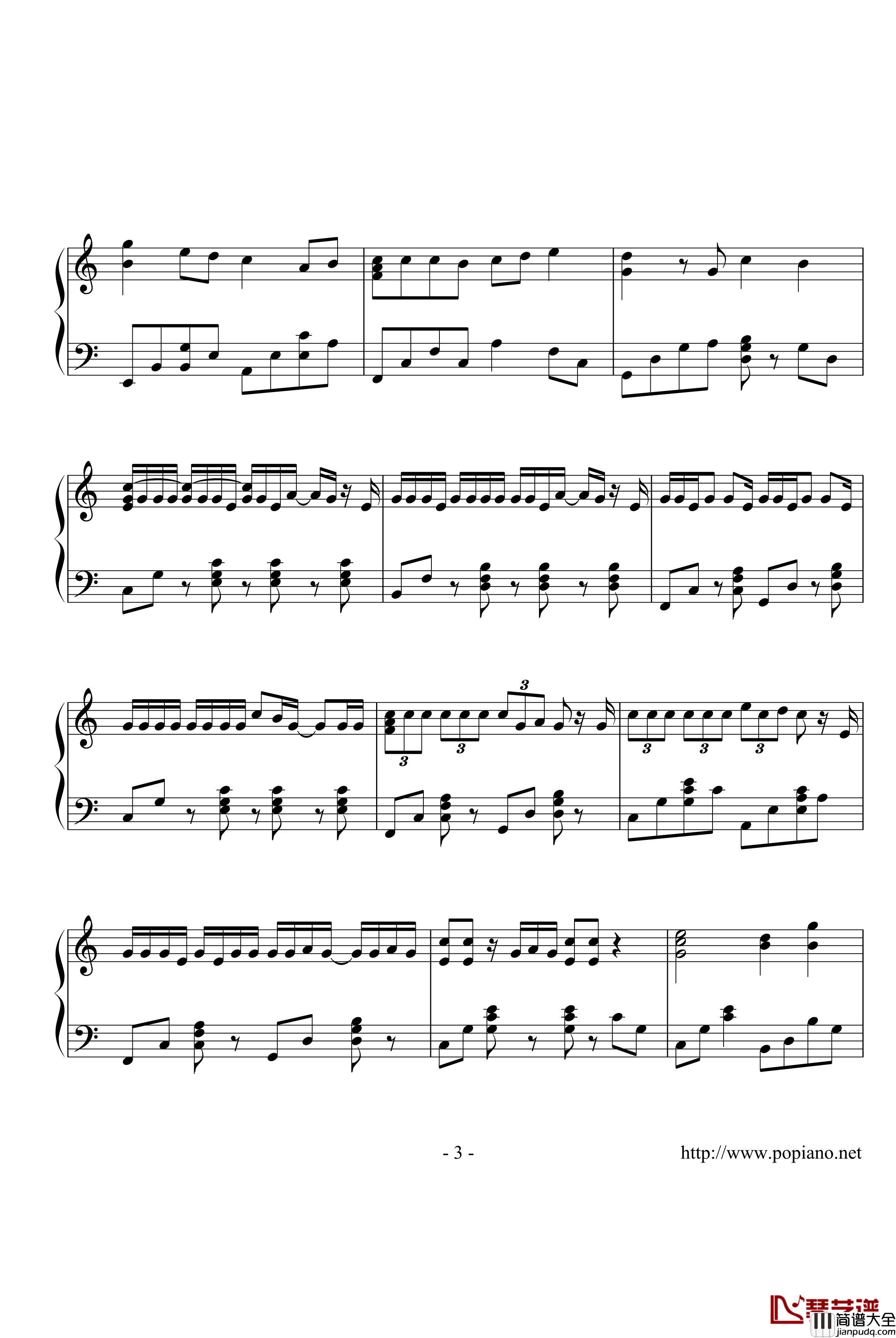 棉花糖钢琴谱_演奏版_至上励合