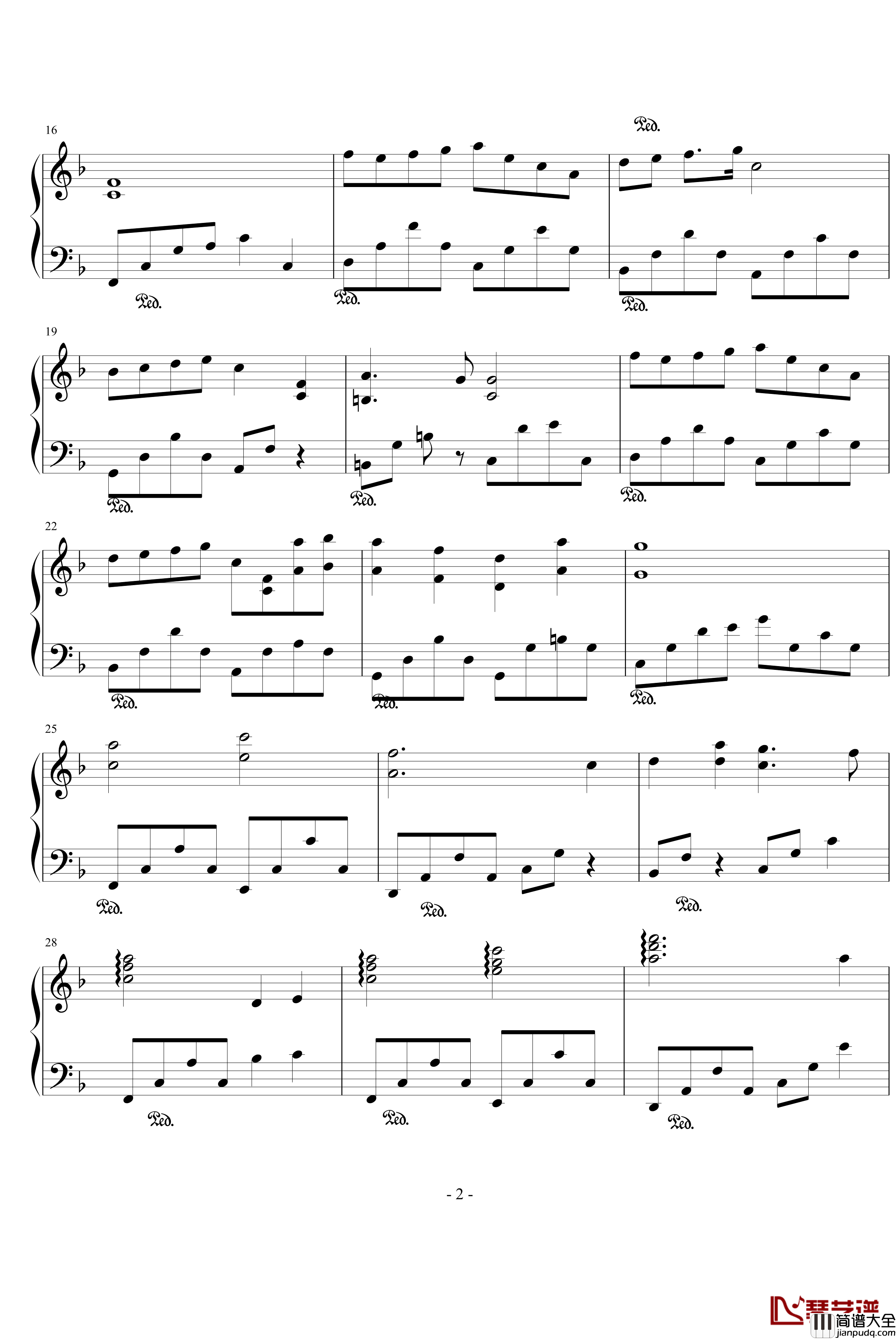 大灌篮插曲钢琴谱_改进版_周杰伦