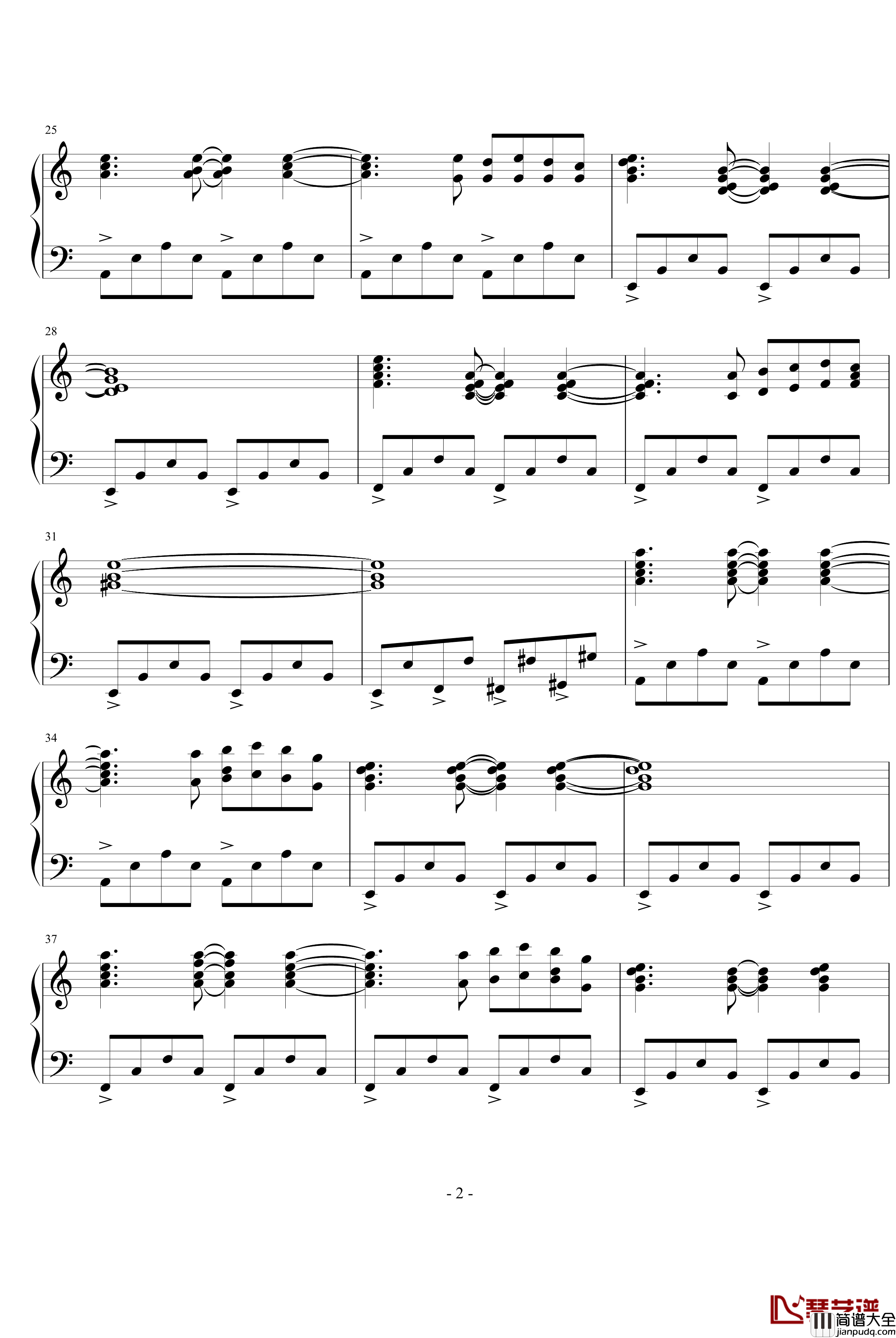 吴大鹏钢琴谱_乱按流之五_钢琴叫兽