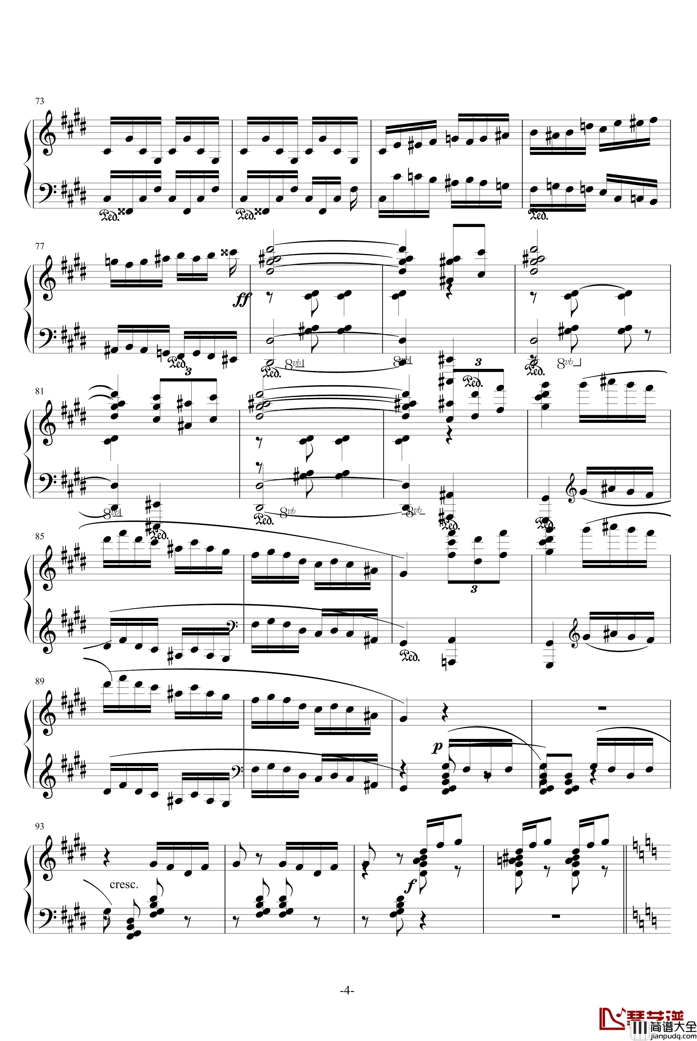 湖南花鼓钢琴谱_湖南民歌_中国名曲