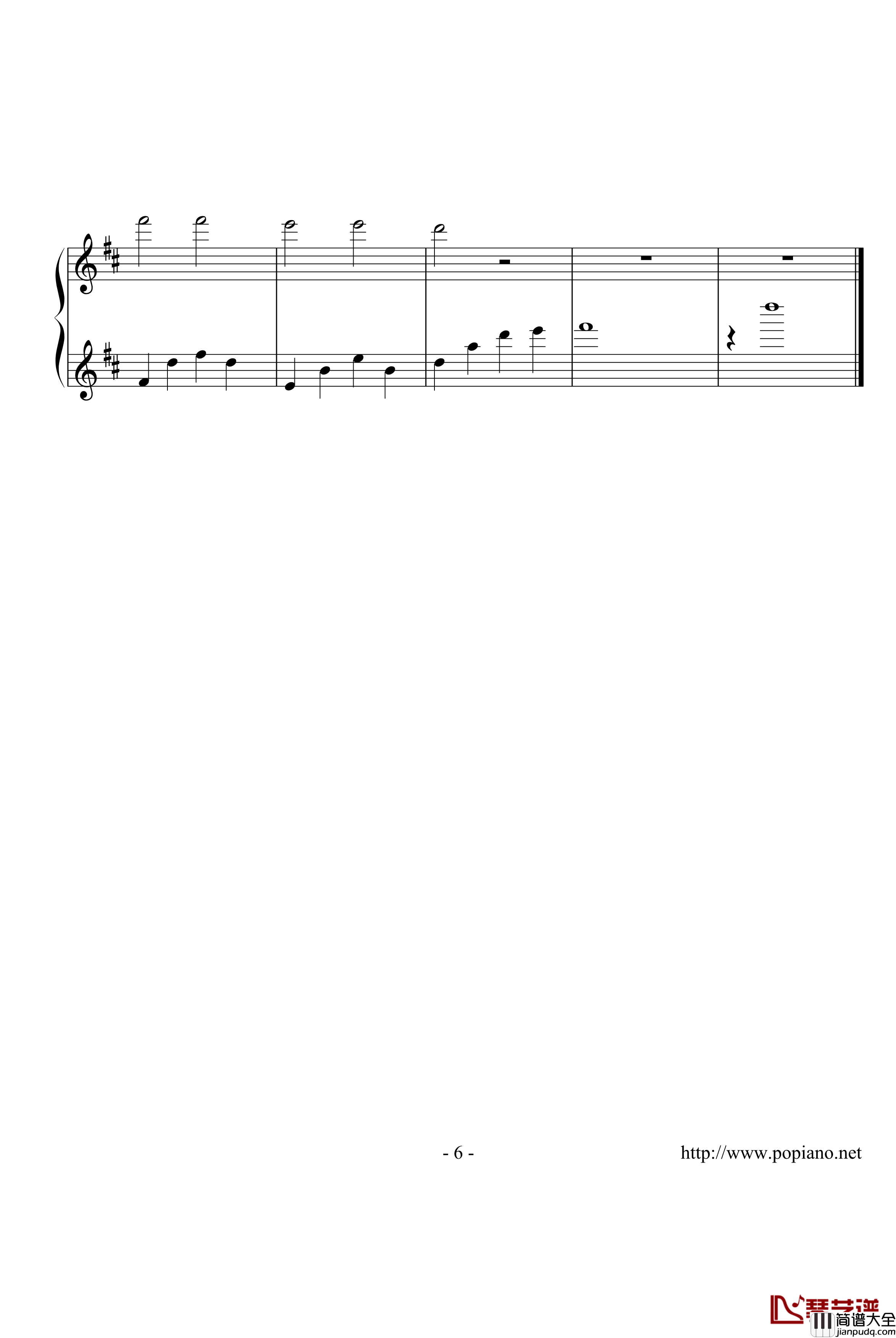 星之泪钢琴谱_zhangyunye