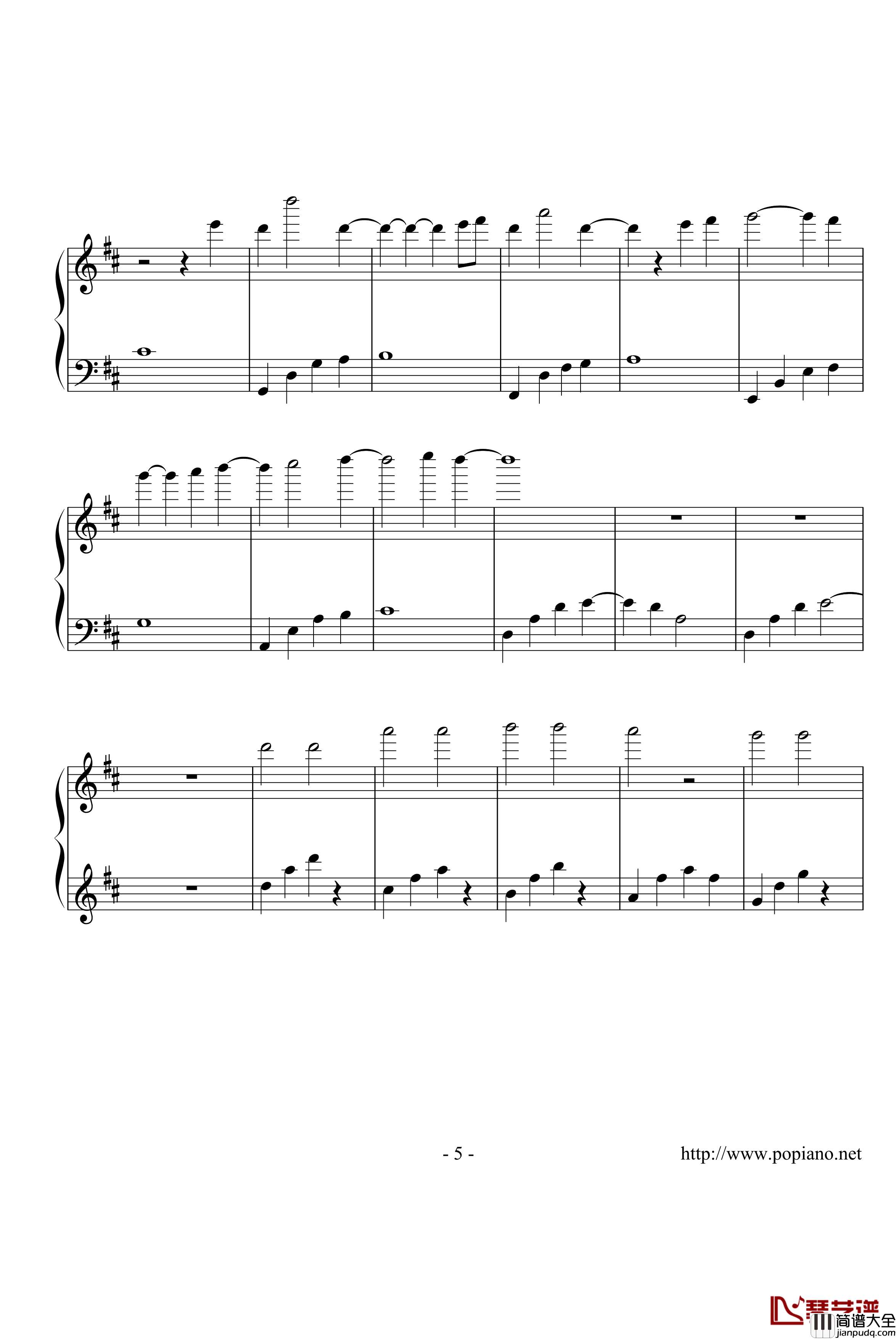 星之泪钢琴谱_zhangyunye