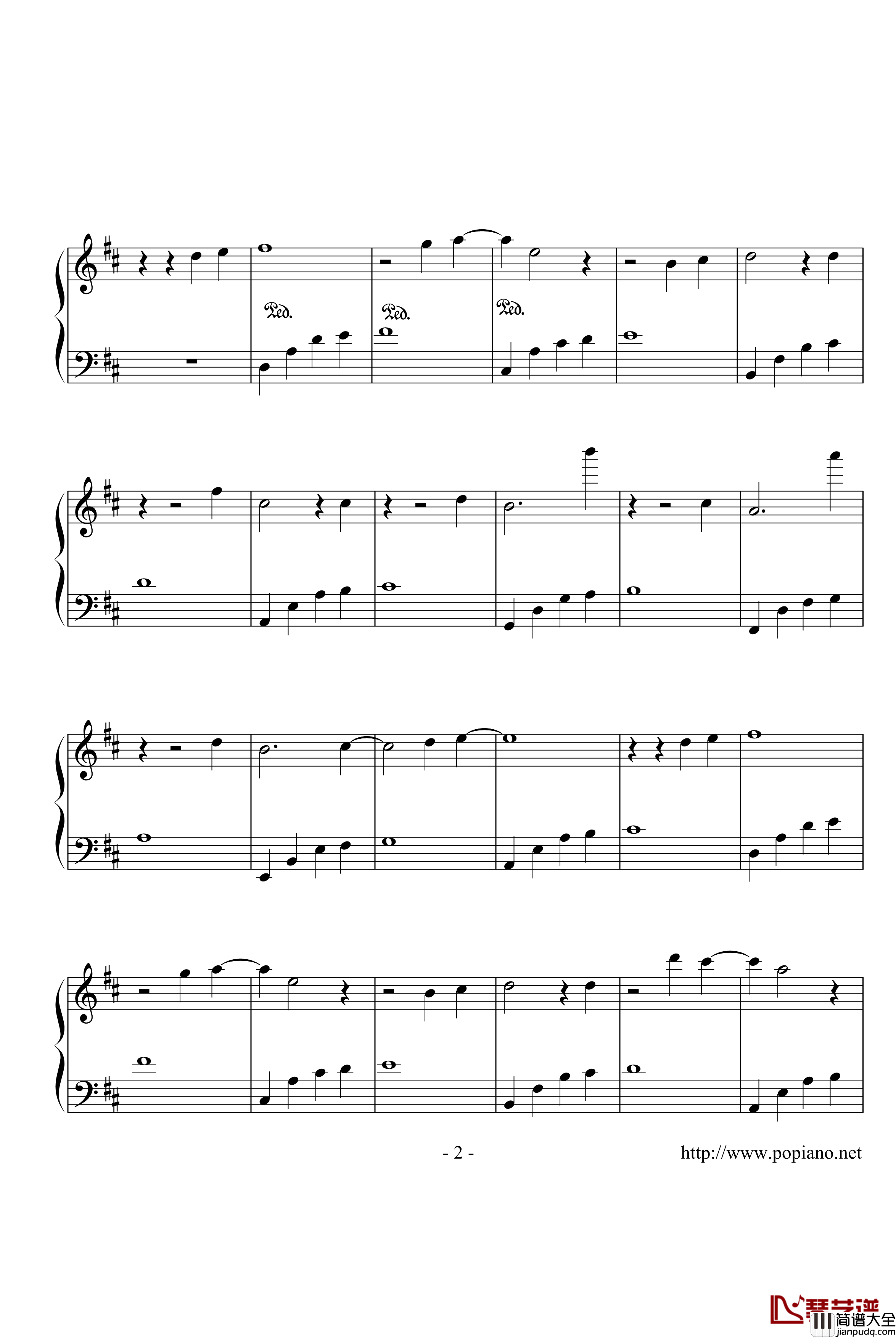 星之泪钢琴谱_zhangyunye