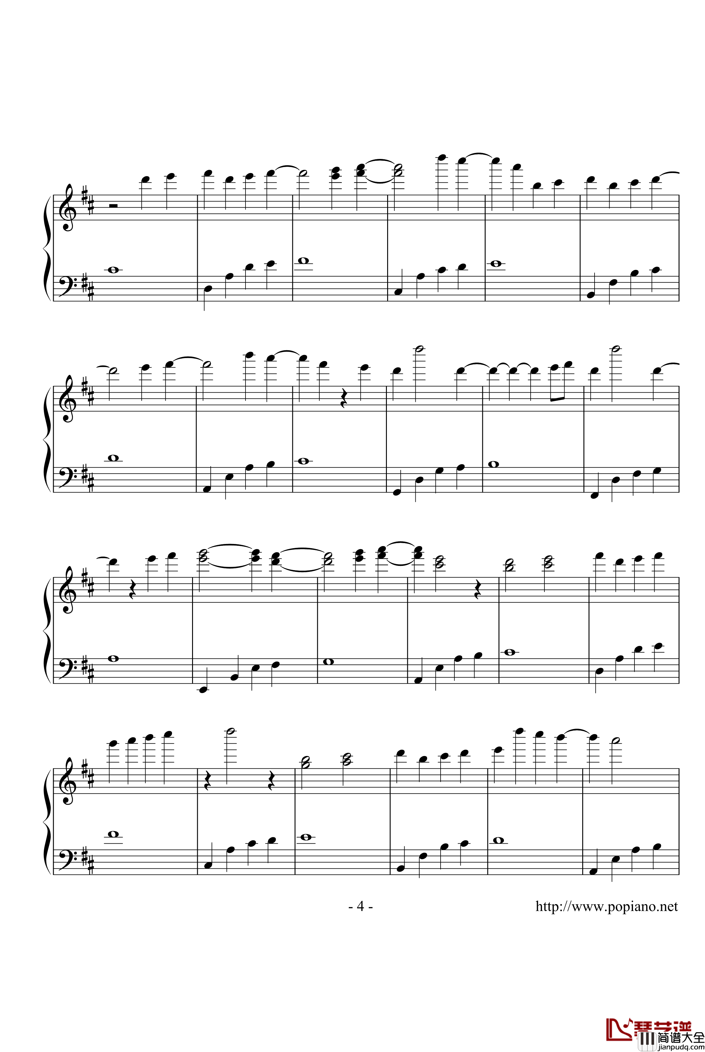 星之泪钢琴谱_zhangyunye