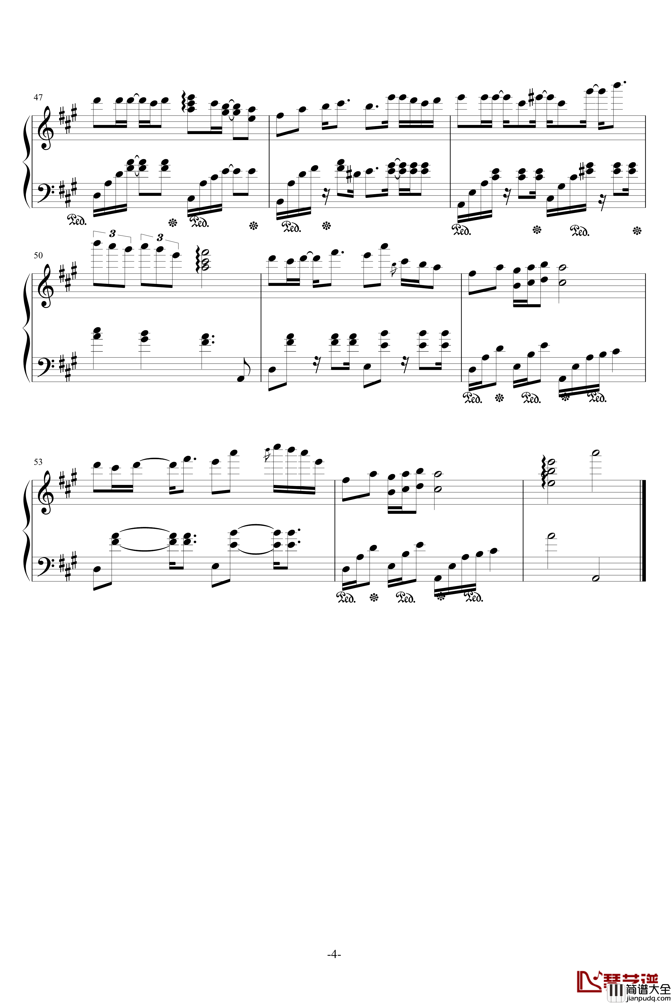 风之恋钢琴谱_天心琴