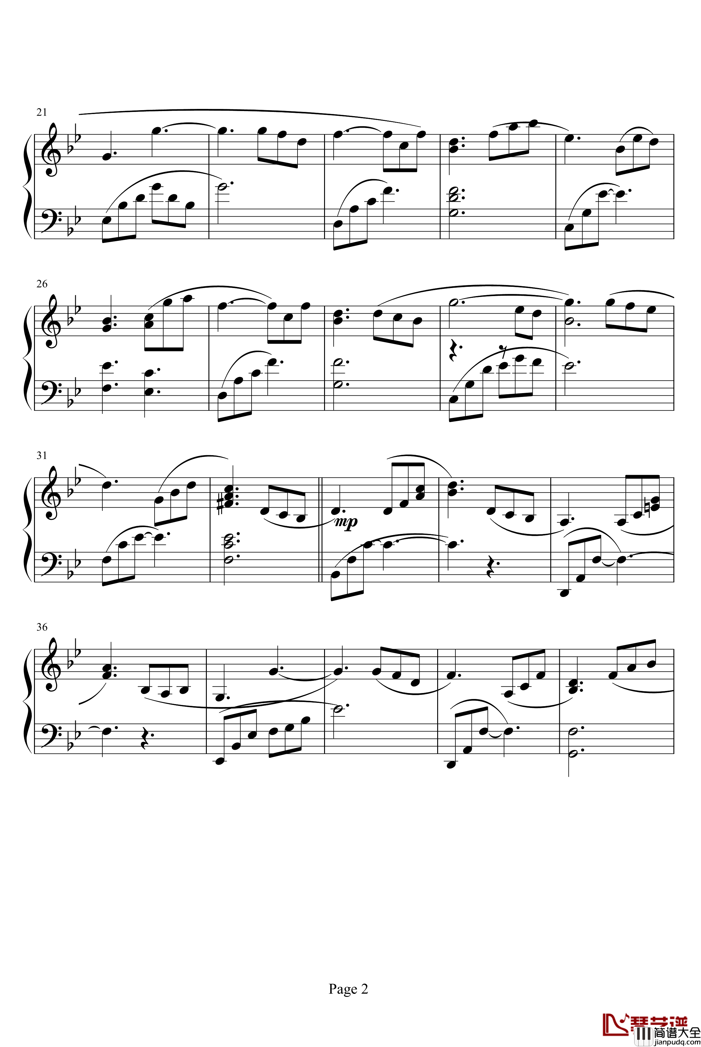 新不了情钢琴谱_王芳