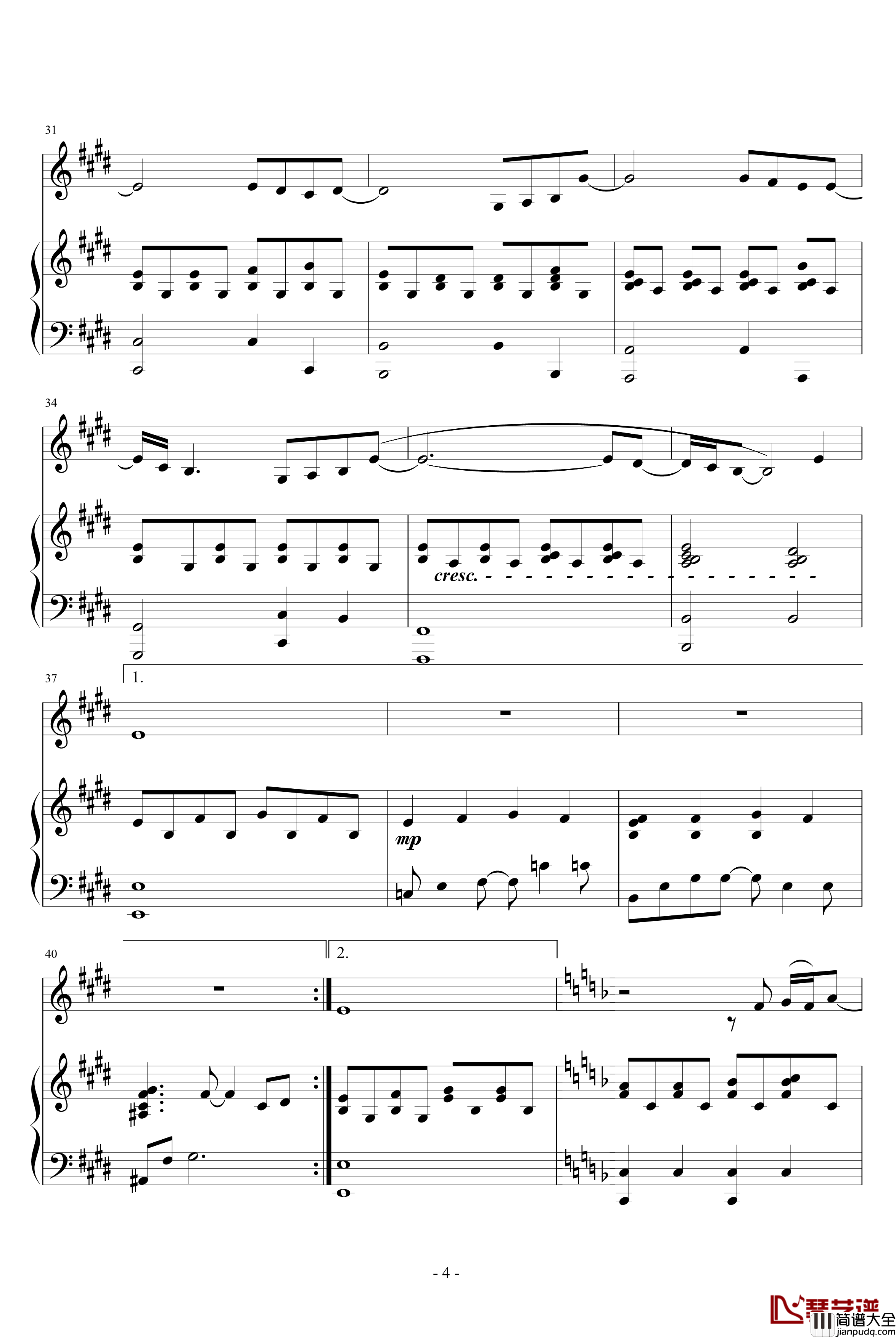 祝我生日快乐钢琴谱_温岚