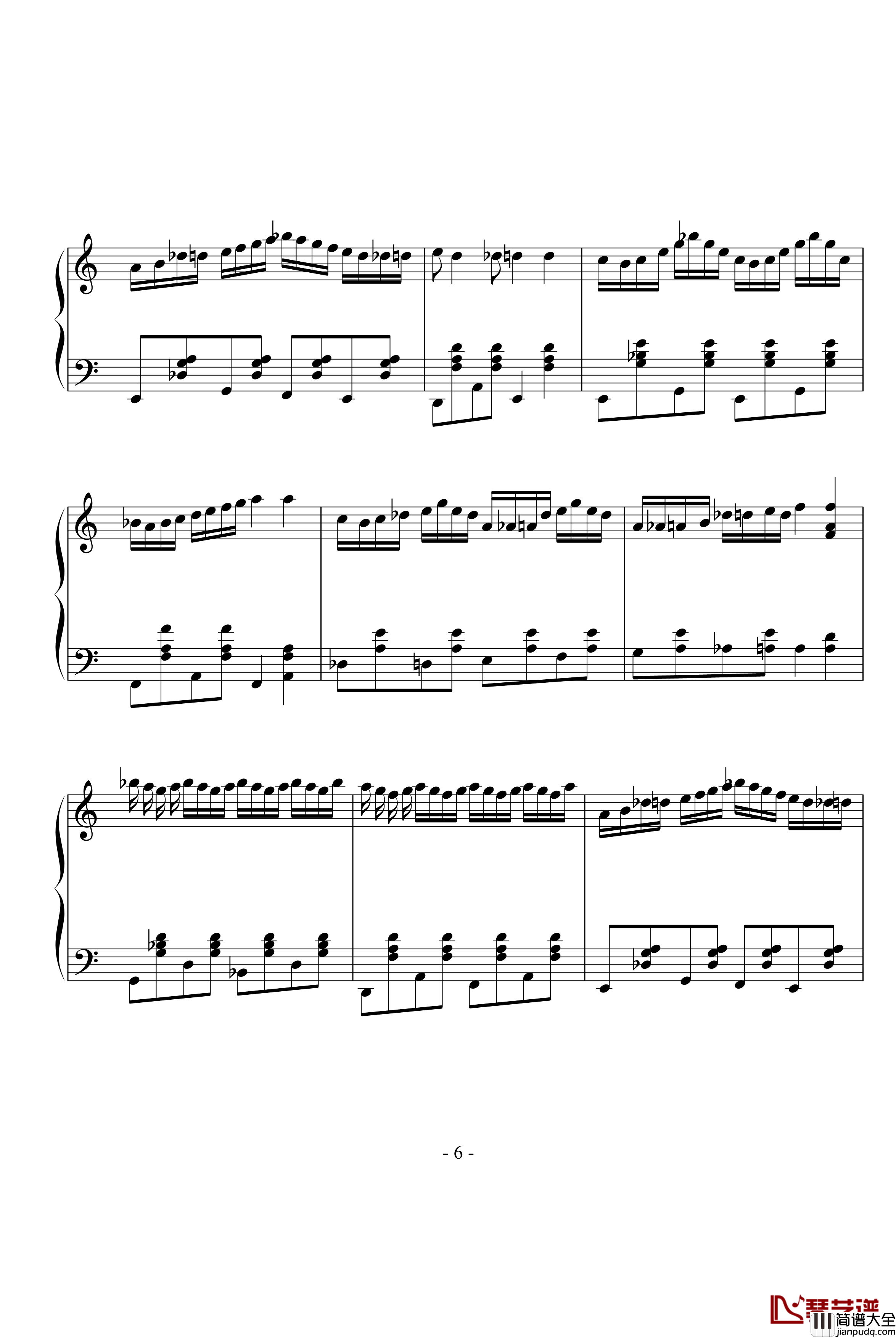 zarda钢琴谱_世界名曲