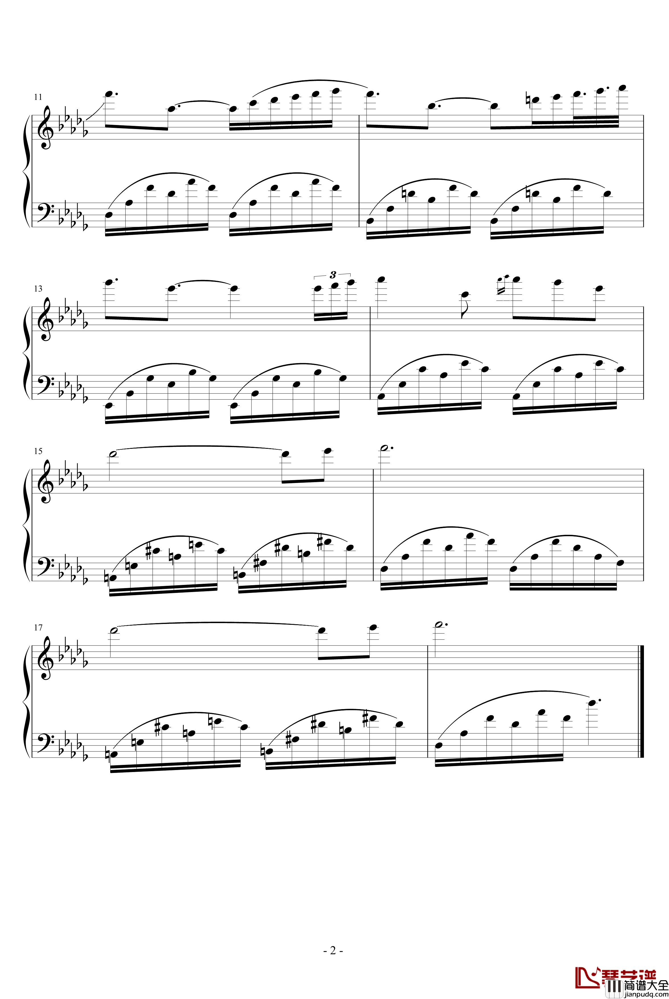 另一個天堂钢琴谱_WindChou