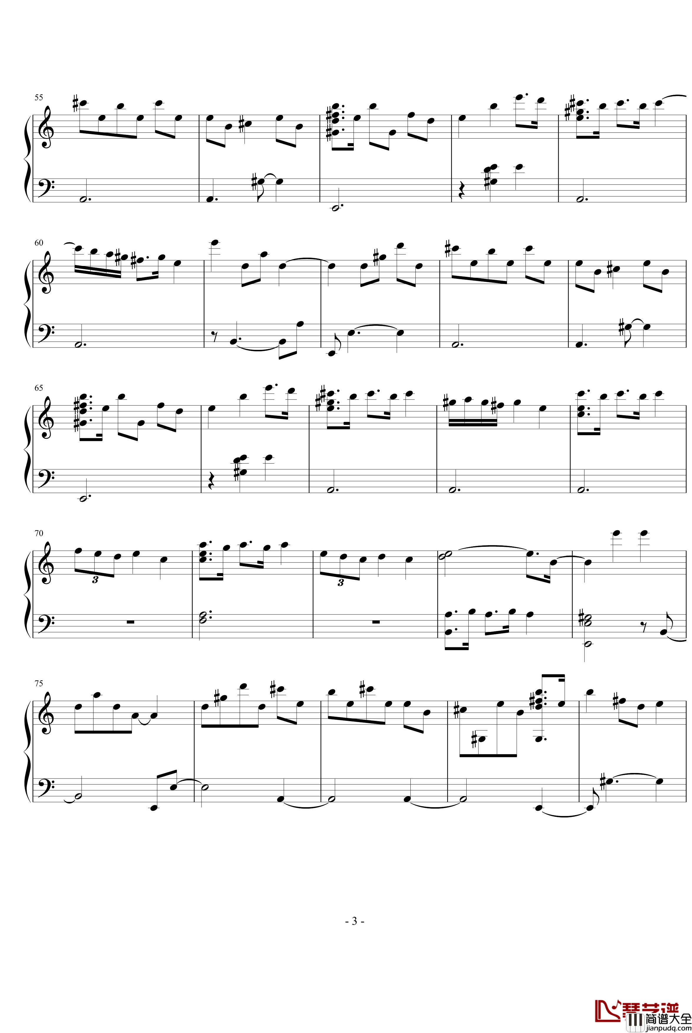 十一月的一天钢琴谱_未知分类