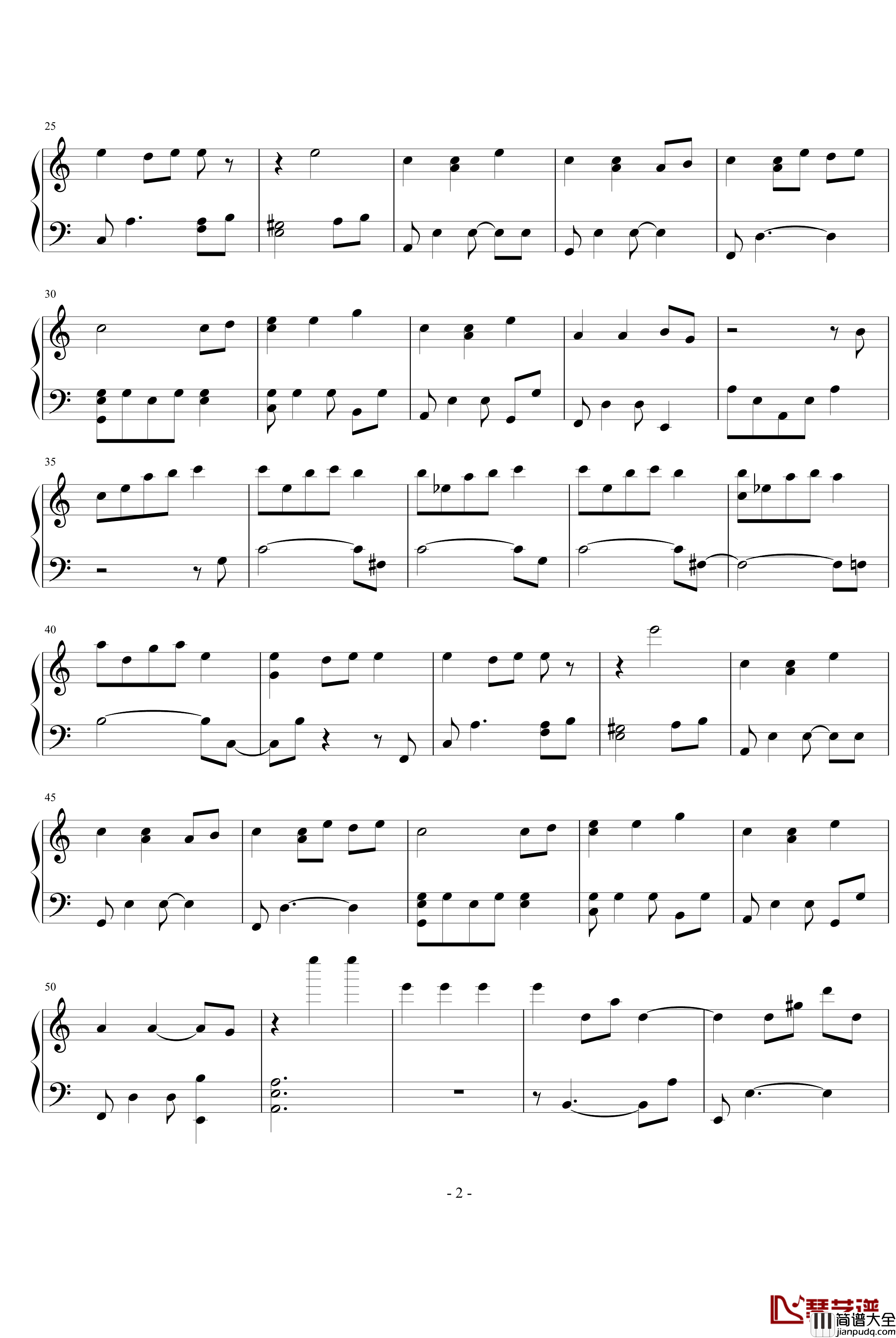 十一月的一天钢琴谱_未知分类