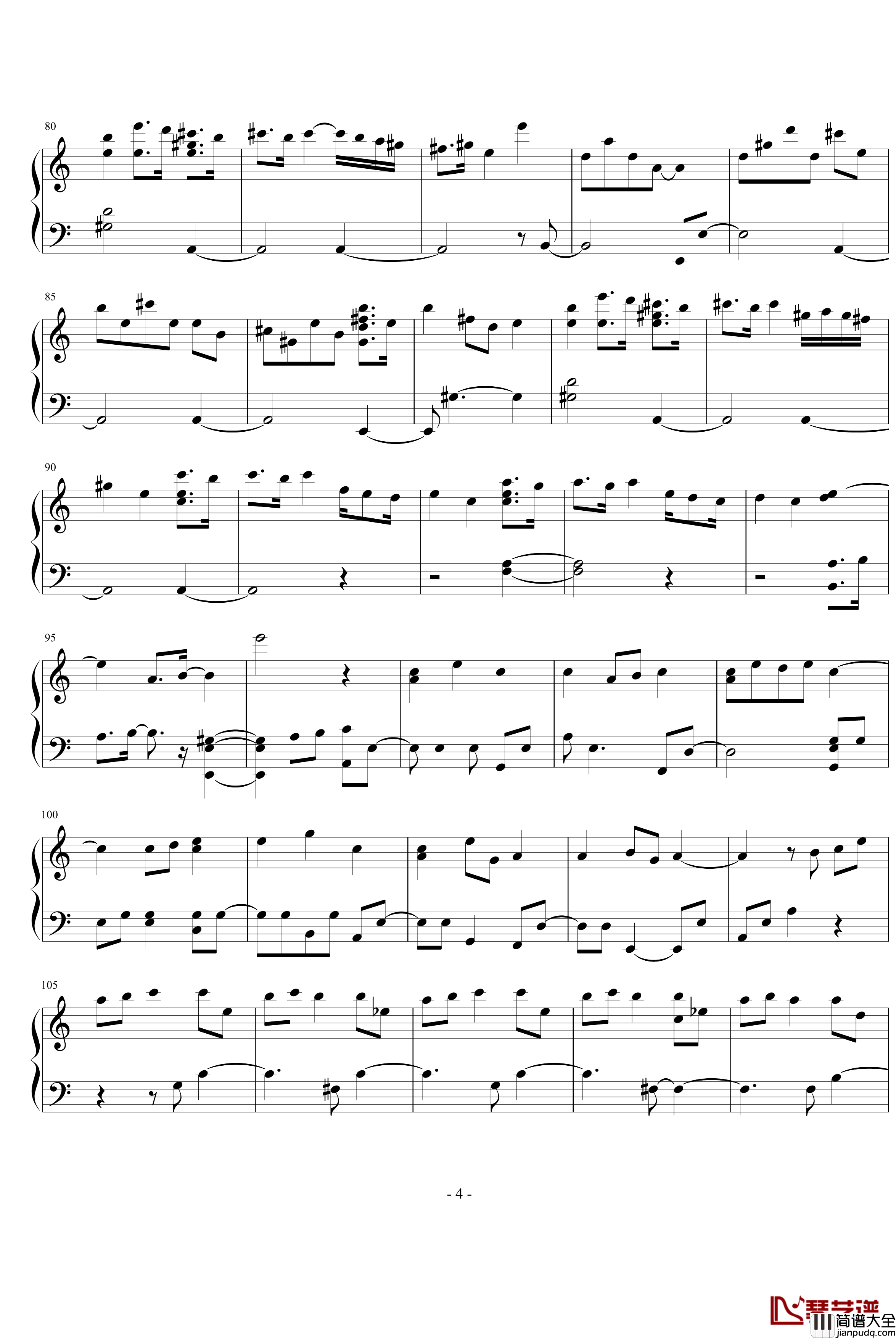 十一月的一天钢琴谱_未知分类