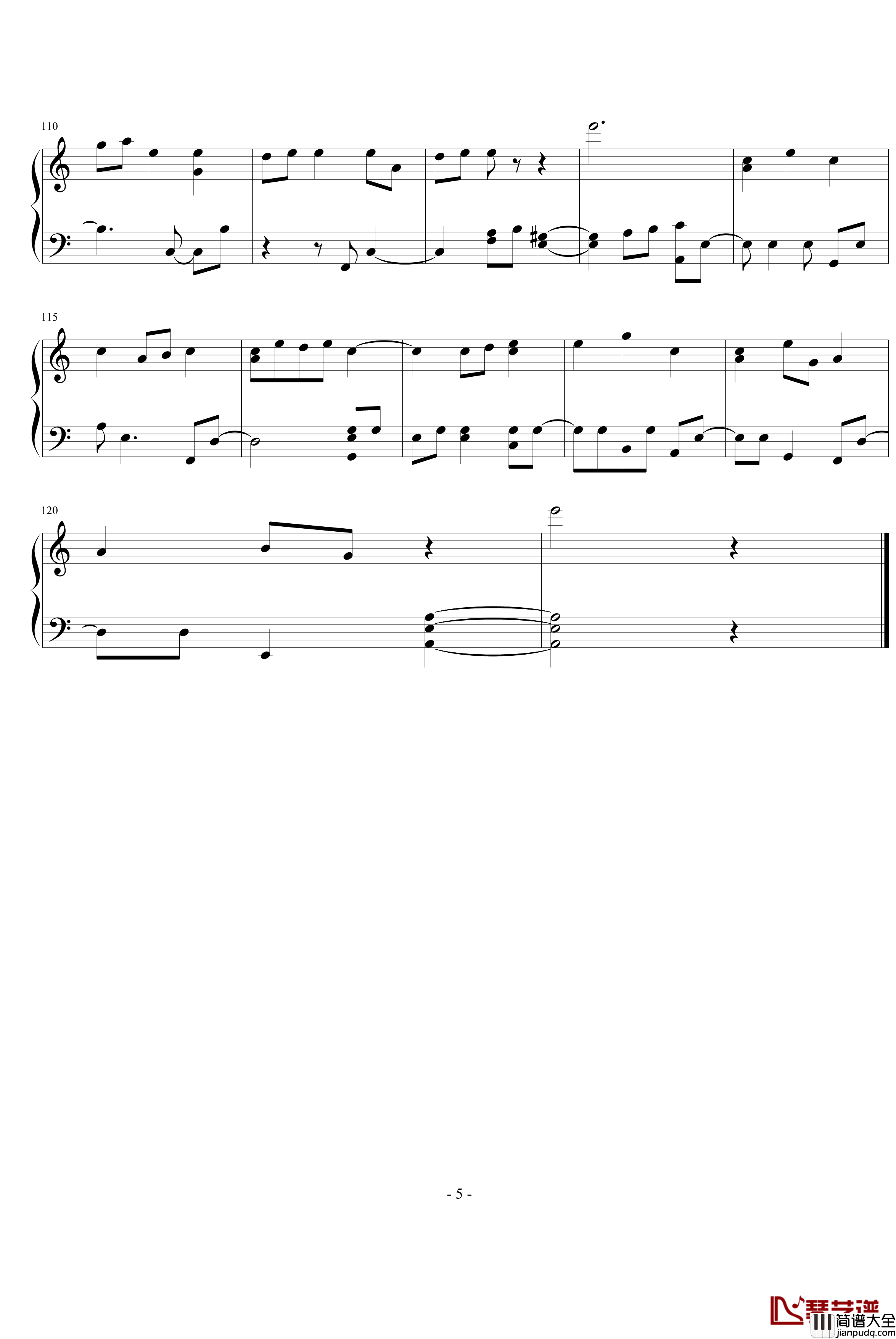 十一月的一天钢琴谱_未知分类