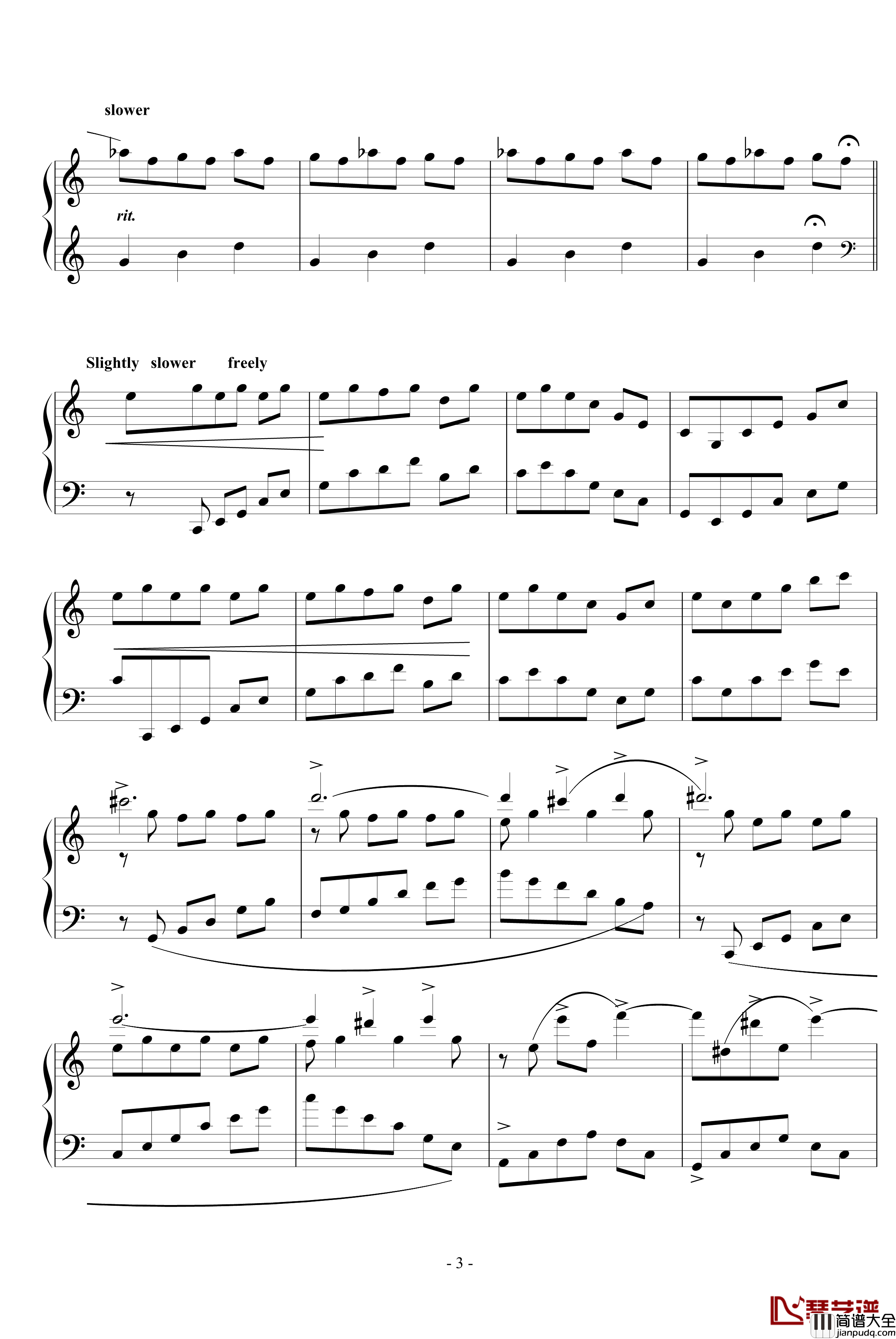 Dawn钢琴谱_傲慢与偏见配乐_影视