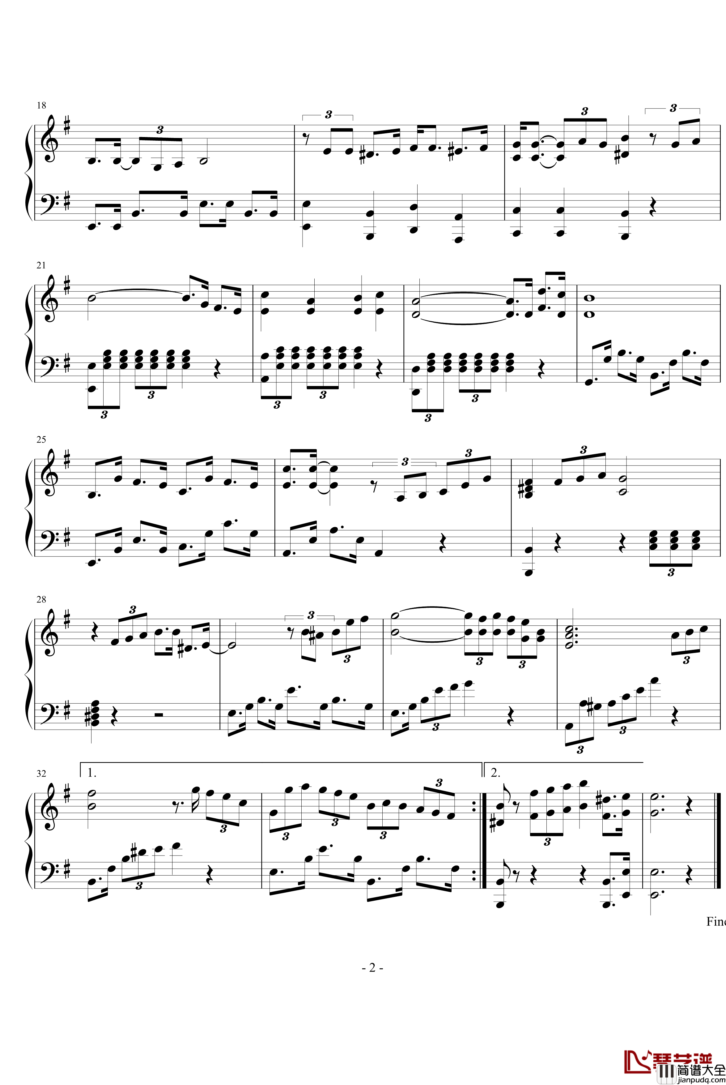 我只知道爱情钢琴谱_金丝草