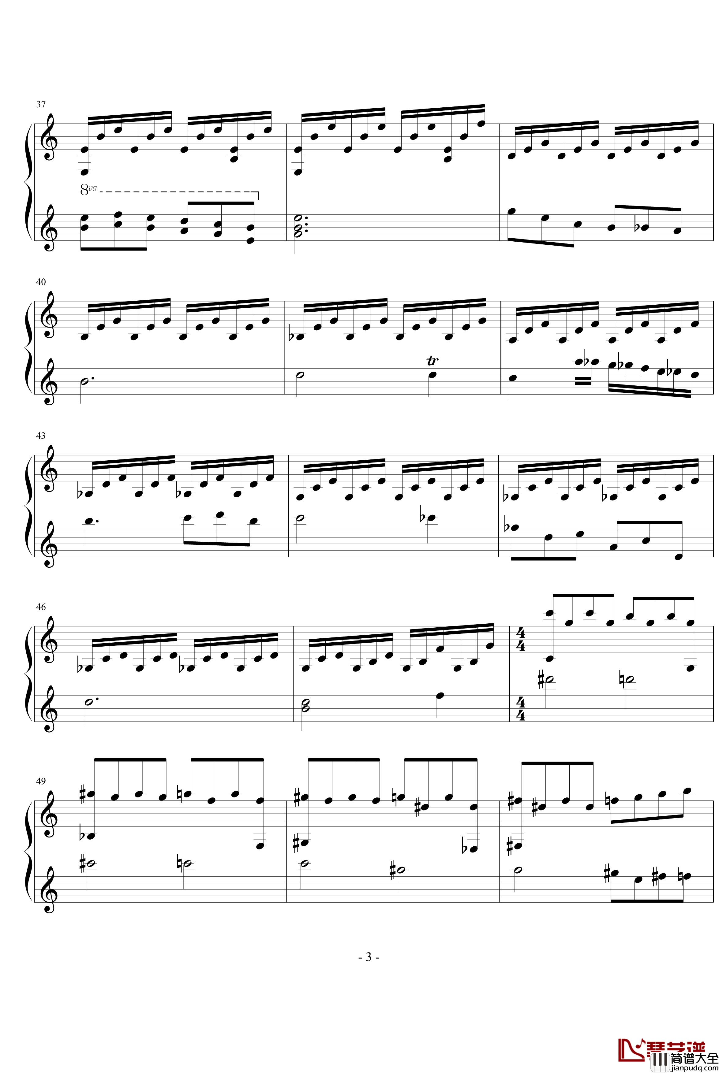 心月不归钢琴谱_齐少凡