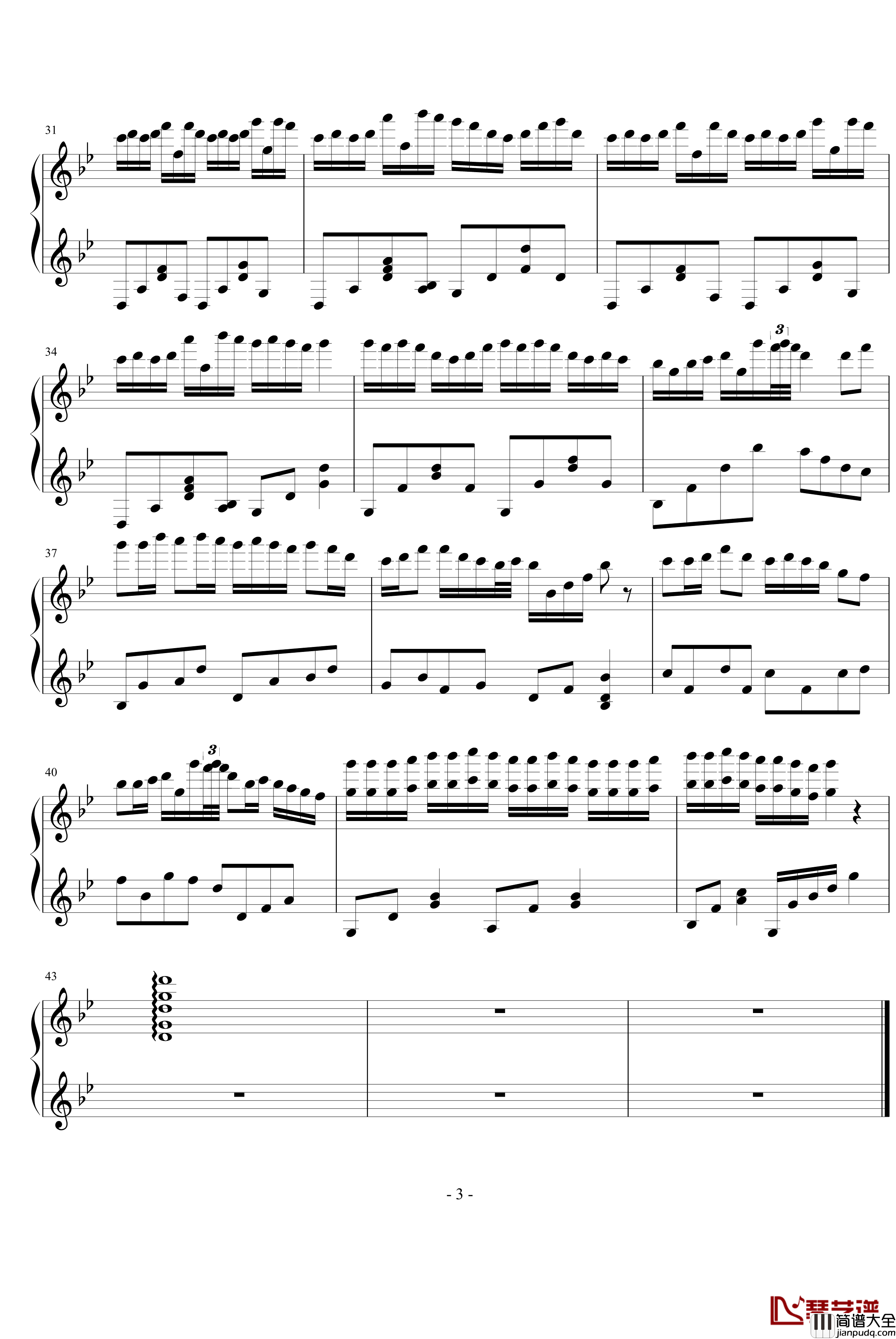 绿色天空钢琴谱_吥洅箛單