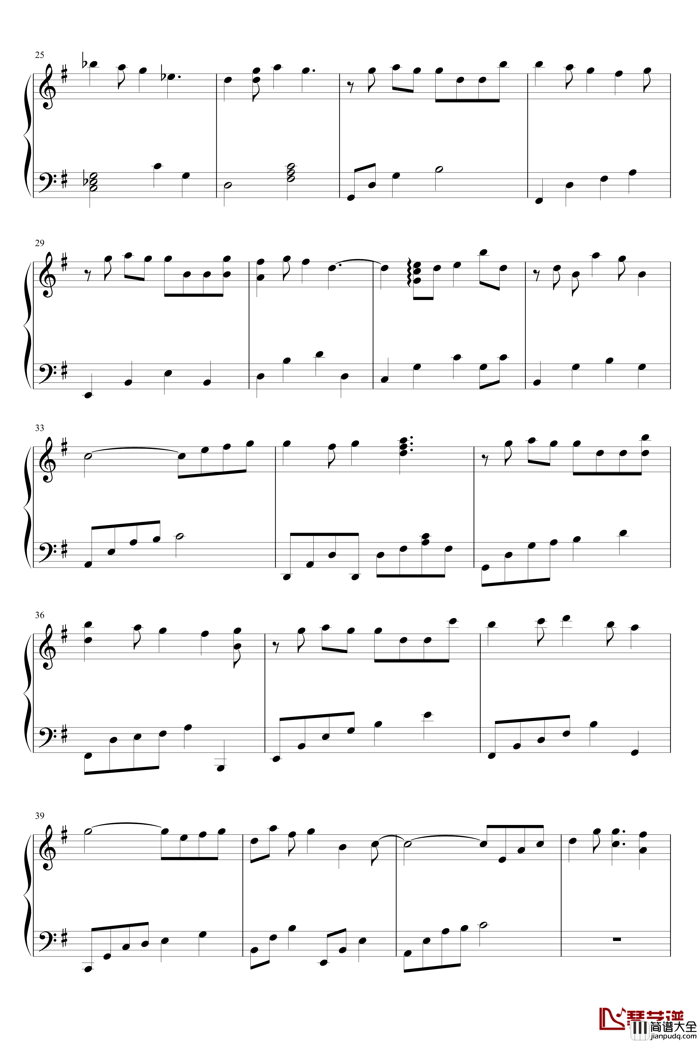 再见不是朋友钢琴谱_激情演奏_邓丽欣