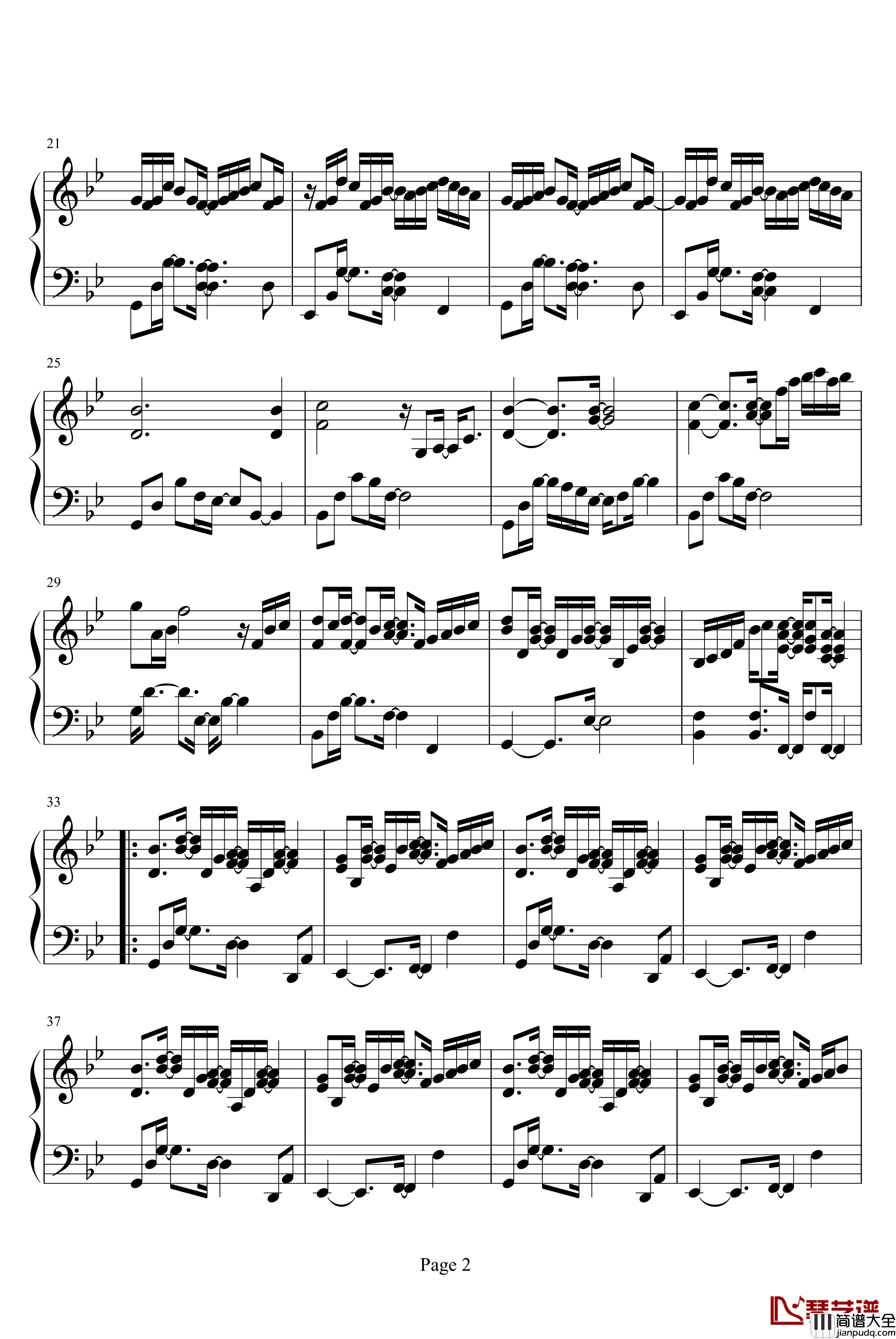 独立钢琴谱_伴奏_蜜雪薇琪