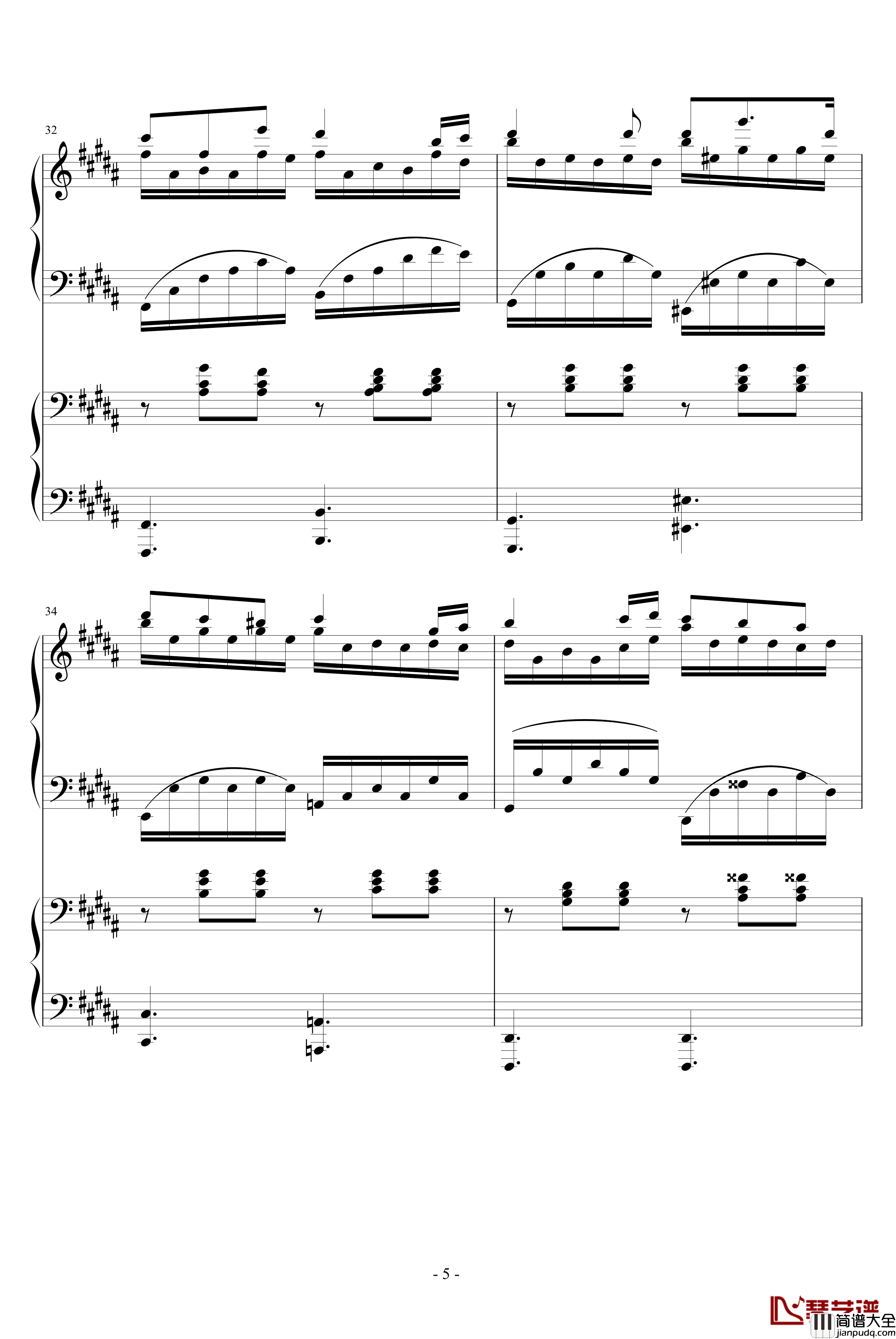 织体和声3钢琴谱_陈干