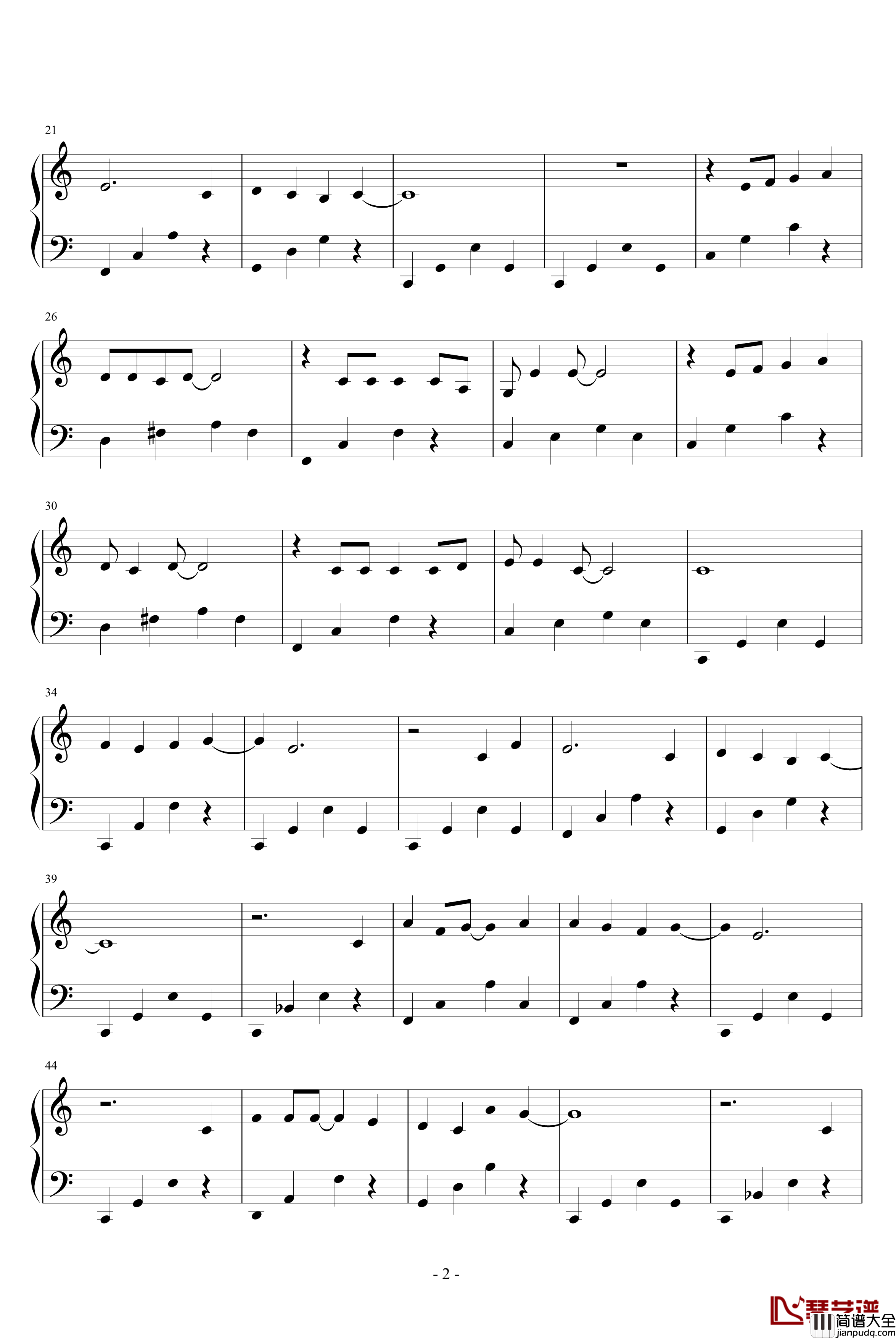 就算世界无童话钢琴谱_卫兰