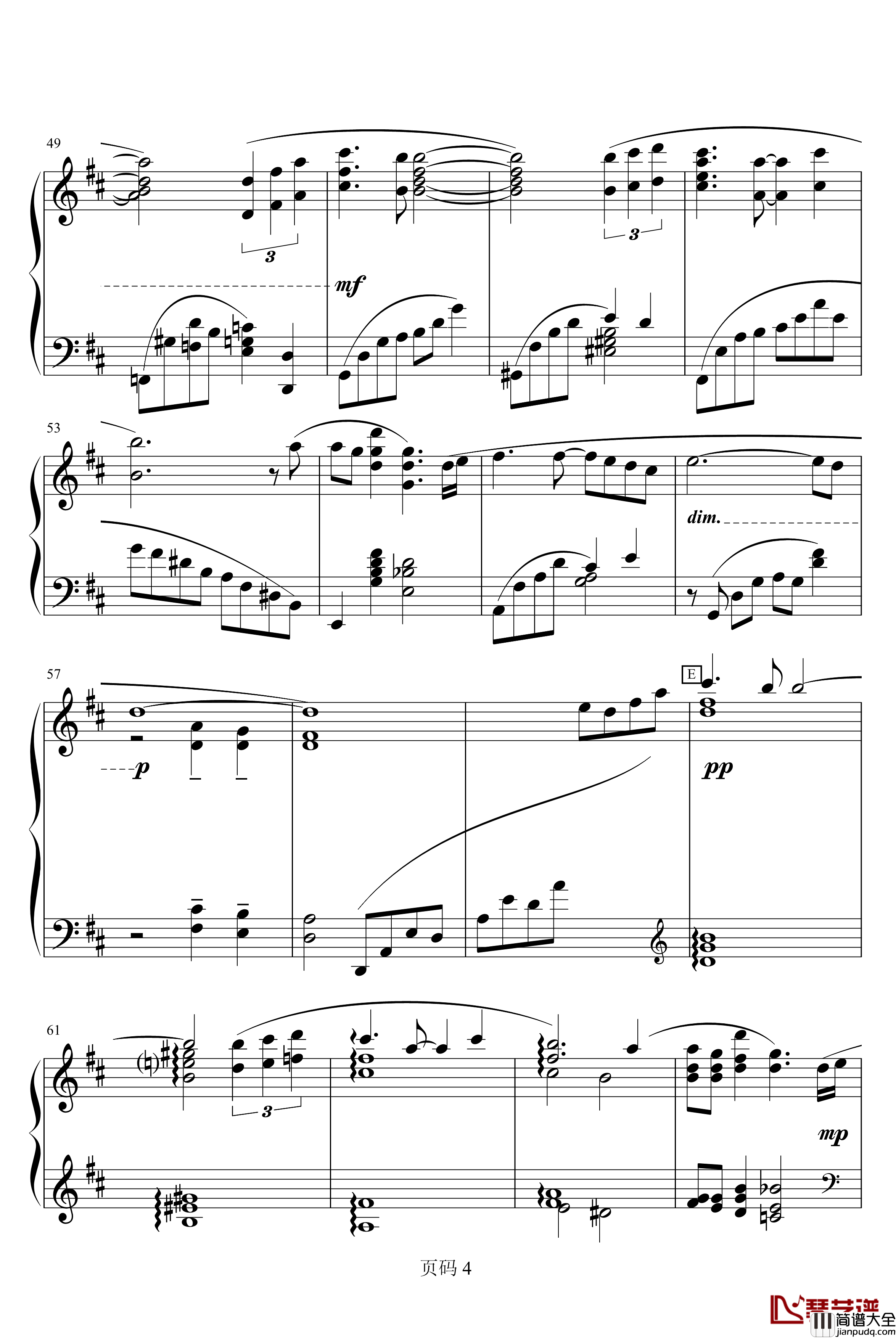 Eyes_on_me钢琴谱_Piano_Version_最终幻想