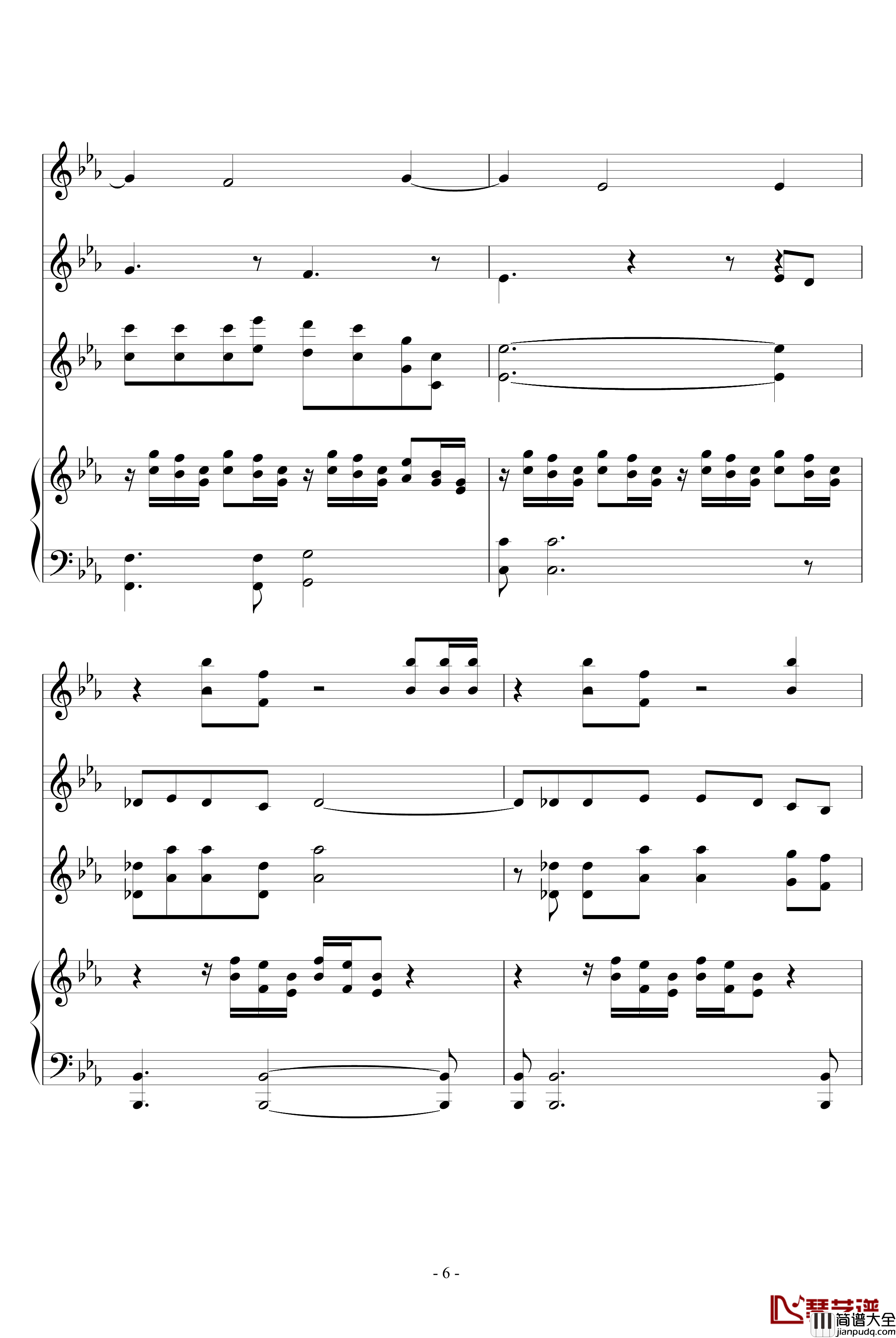 The_Path_of_the_Wind钢琴谱_器乐谱_龙猫_久石让