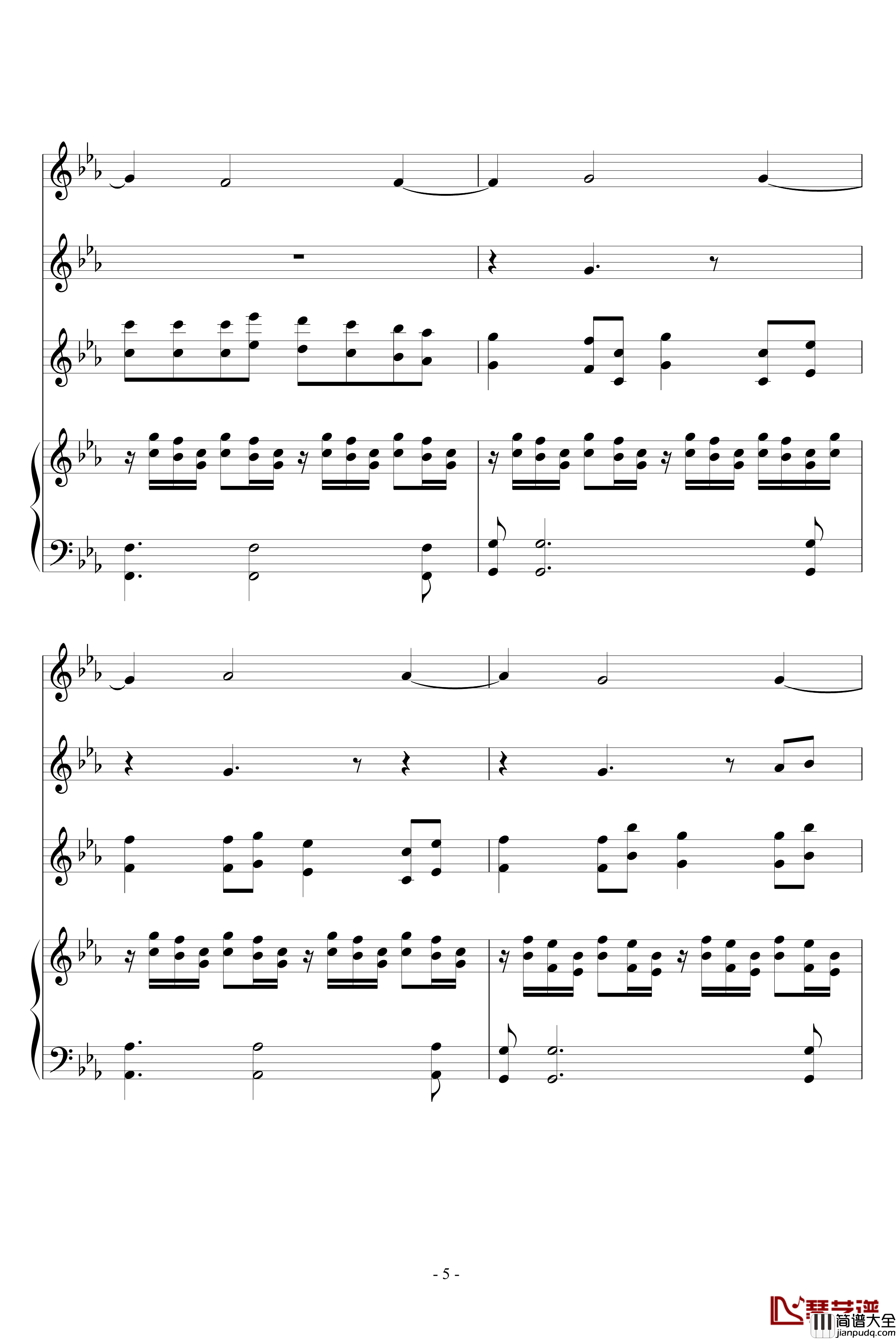 The_Path_of_the_Wind钢琴谱_器乐谱_龙猫_久石让