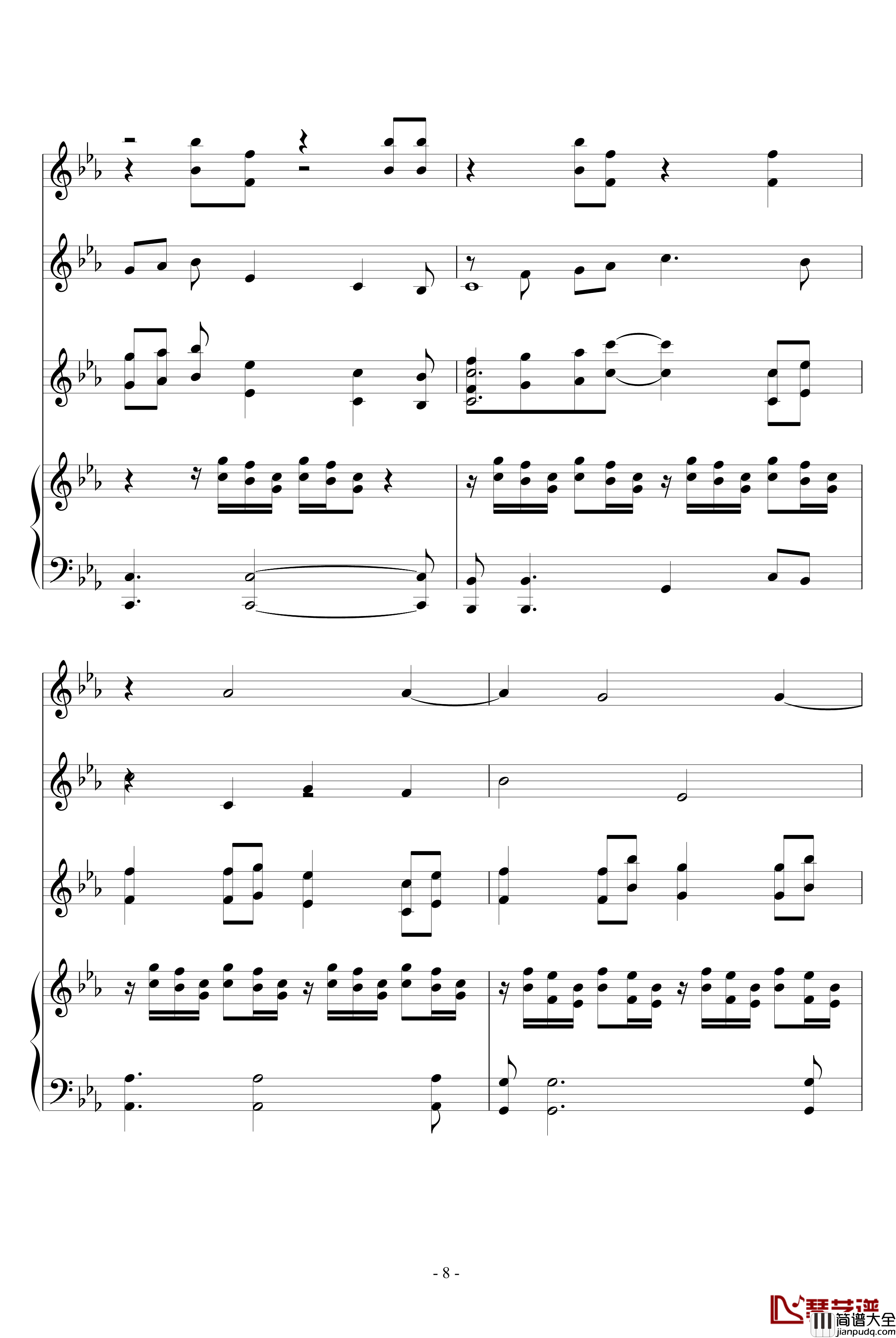 The_Path_of_the_Wind钢琴谱_器乐谱_龙猫_久石让