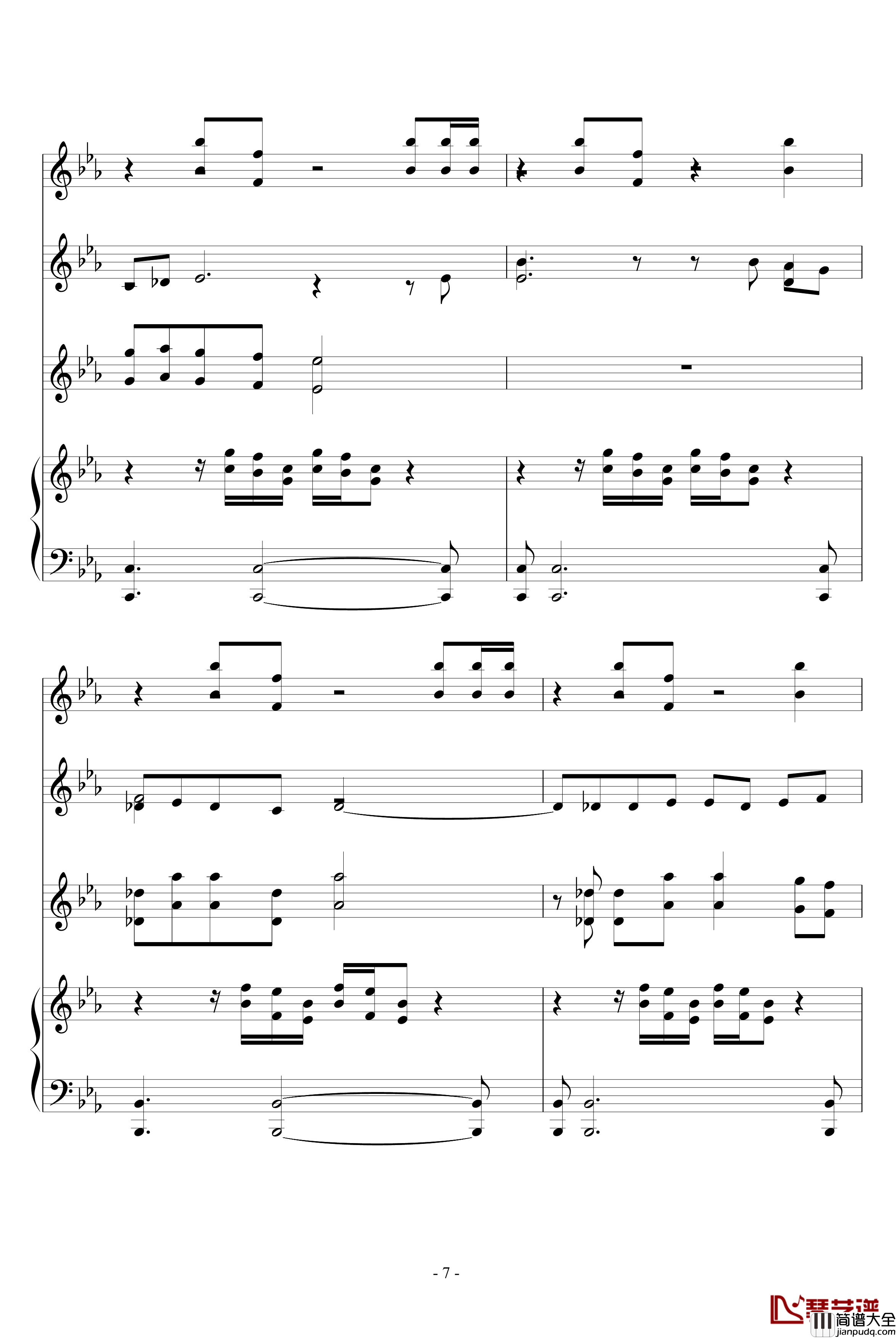 The_Path_of_the_Wind钢琴谱_器乐谱_龙猫_久石让