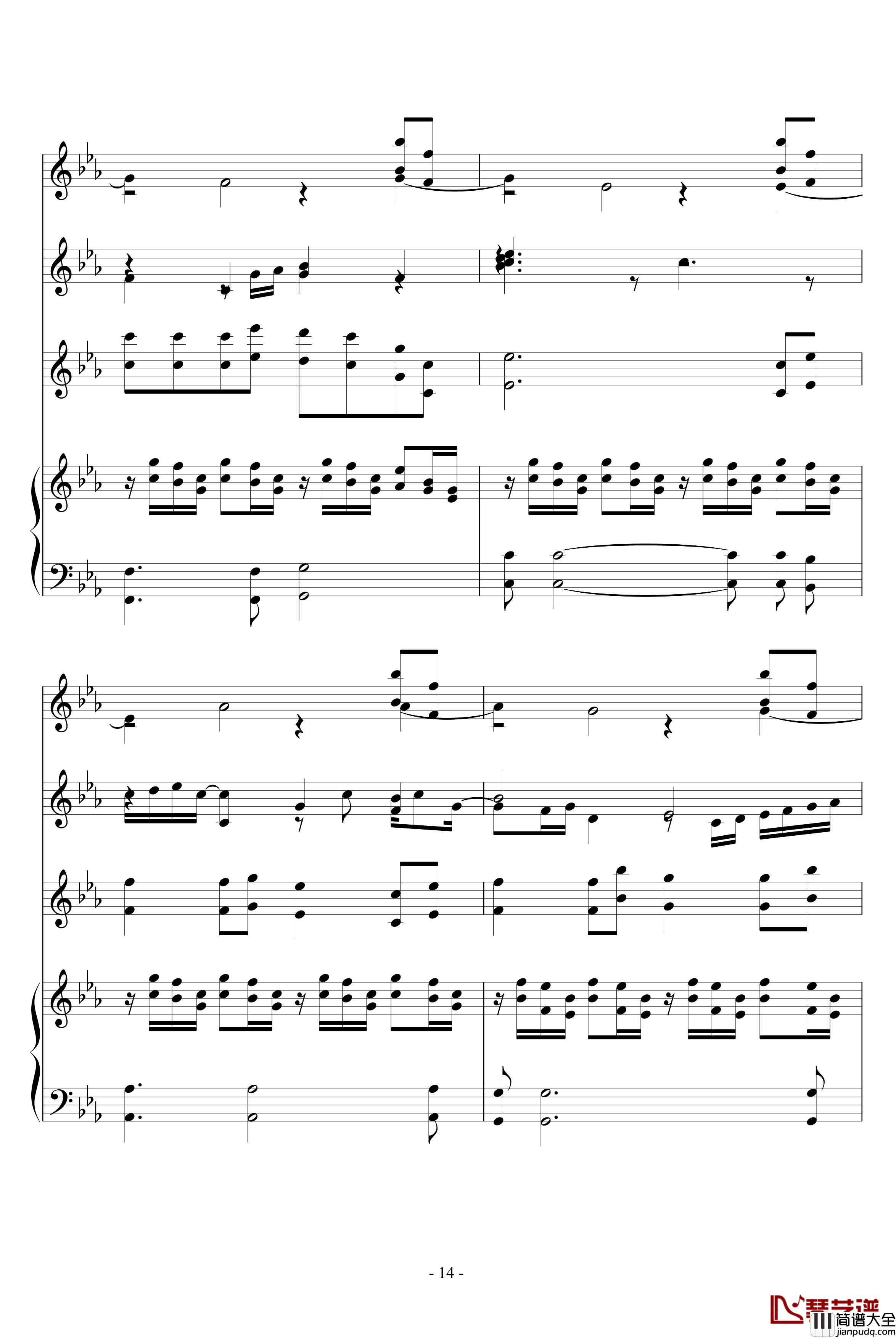 The_Path_of_the_Wind钢琴谱_器乐谱_龙猫_久石让