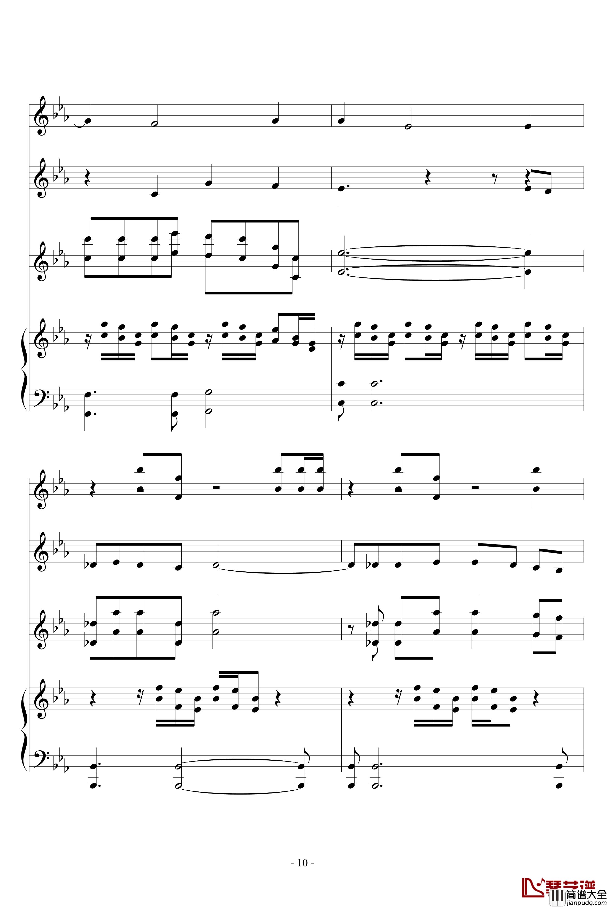 The_Path_of_the_Wind钢琴谱_器乐谱_龙猫_久石让