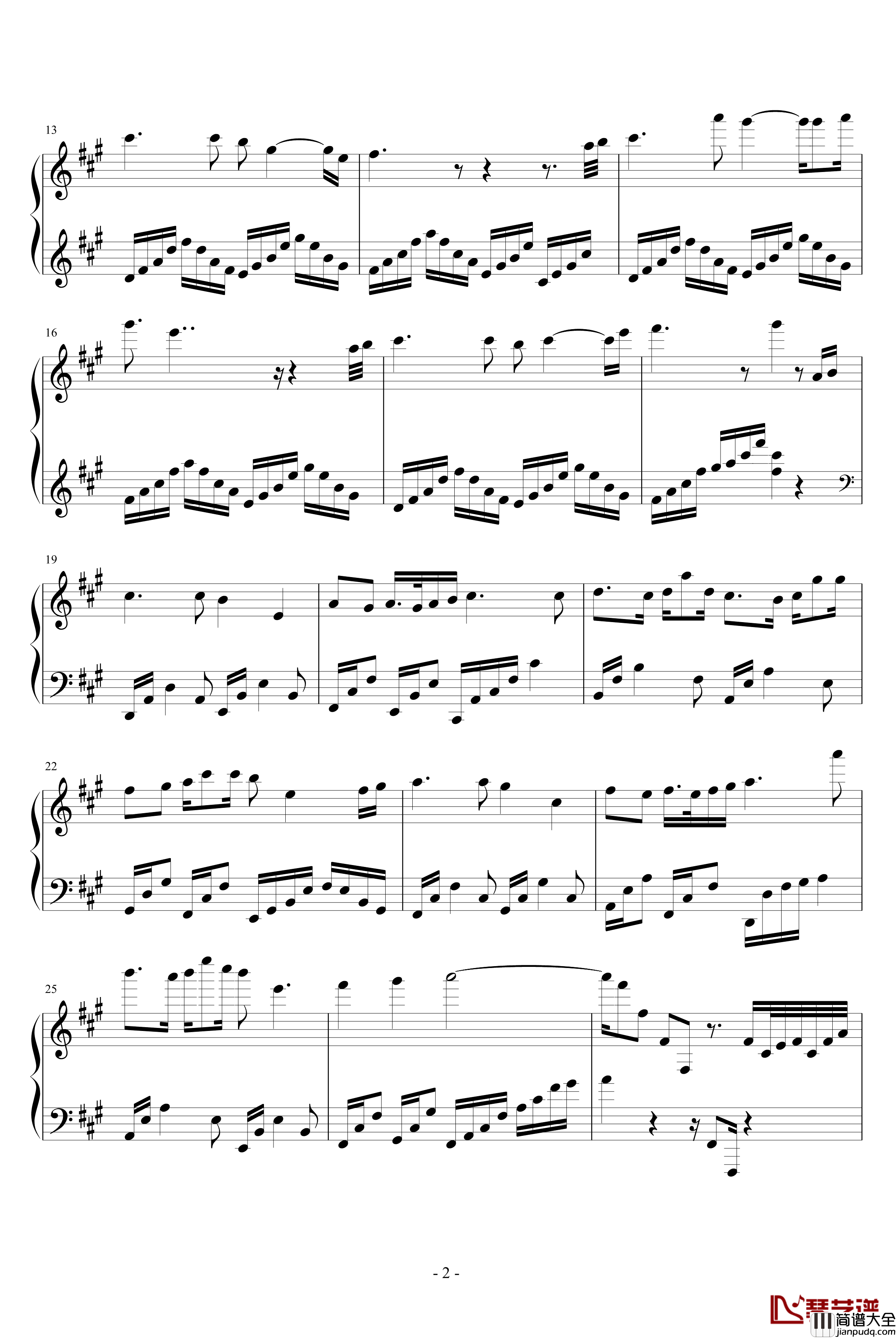 永恒钢琴谱_吥洅箛單