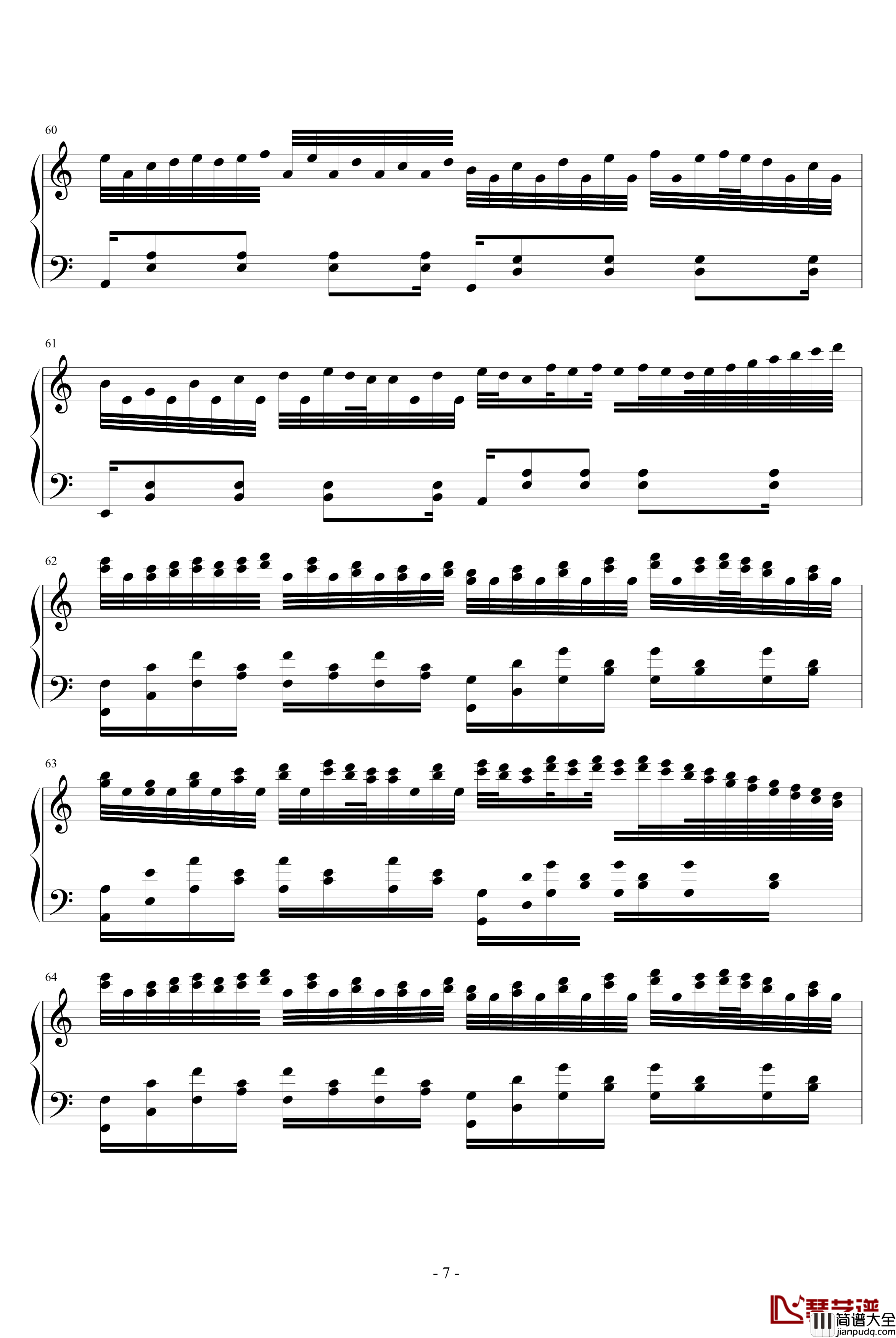 永恒钢琴谱_吥洅箛單