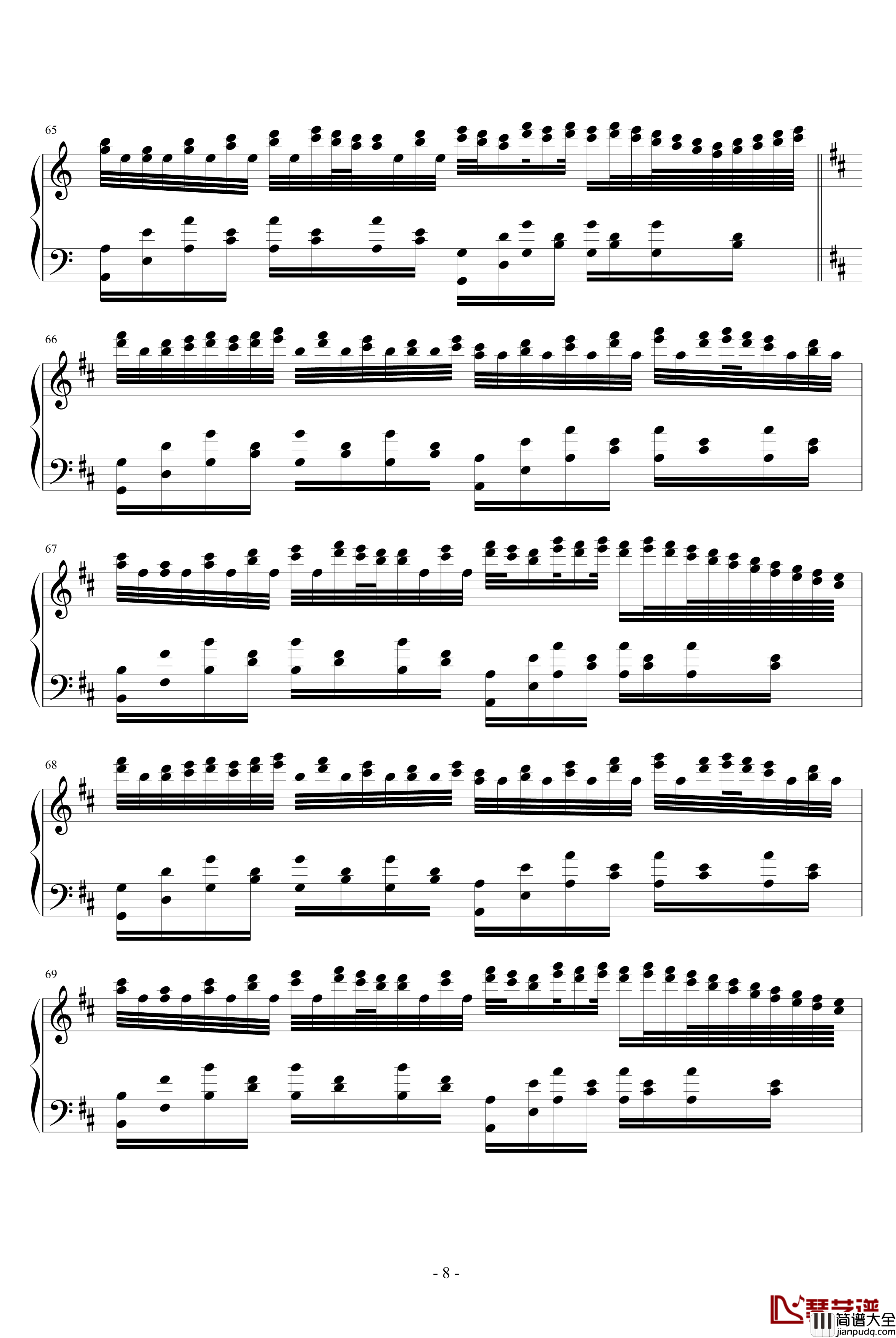 永恒钢琴谱_吥洅箛單