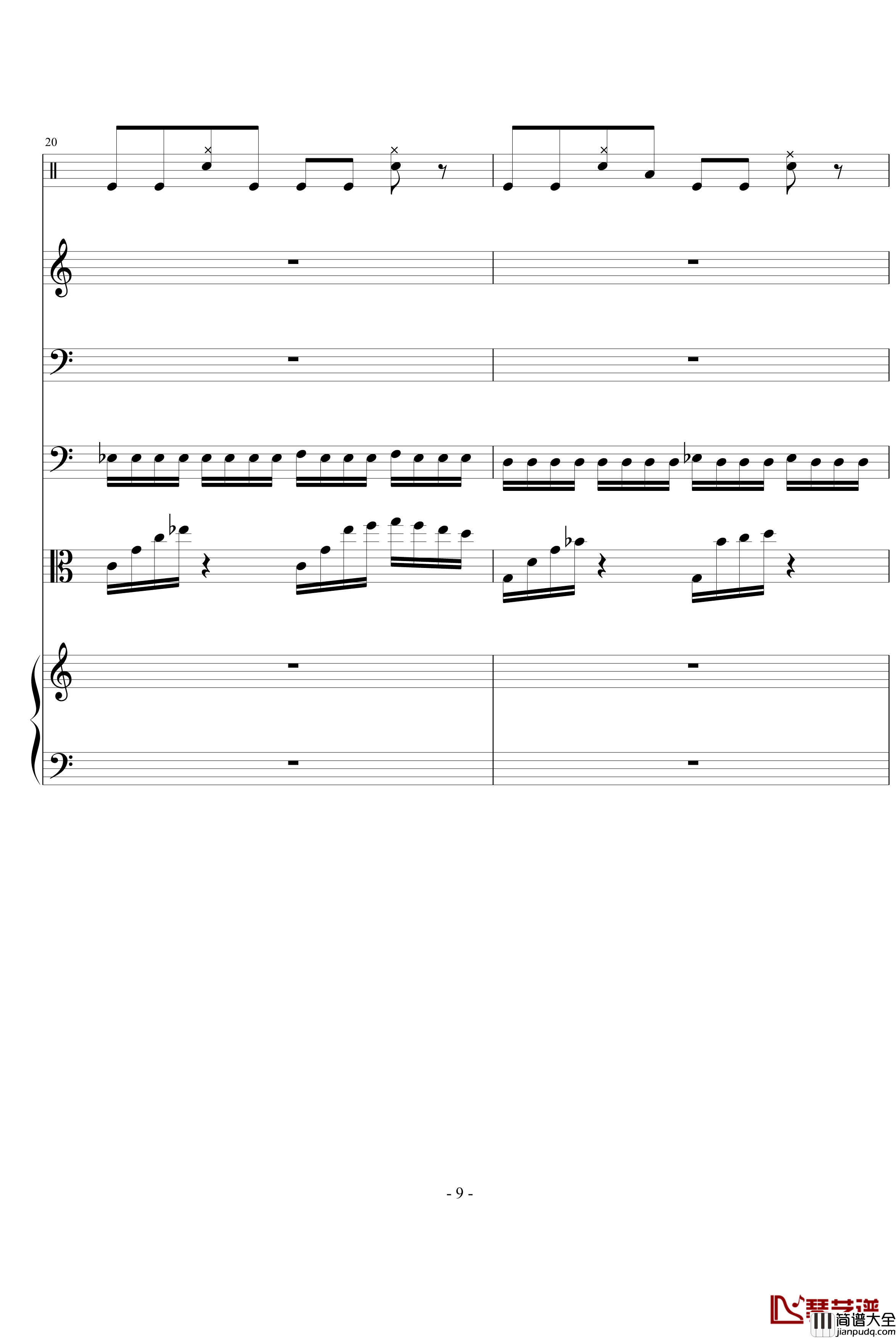 骑士精神钢琴谱_蔡依林