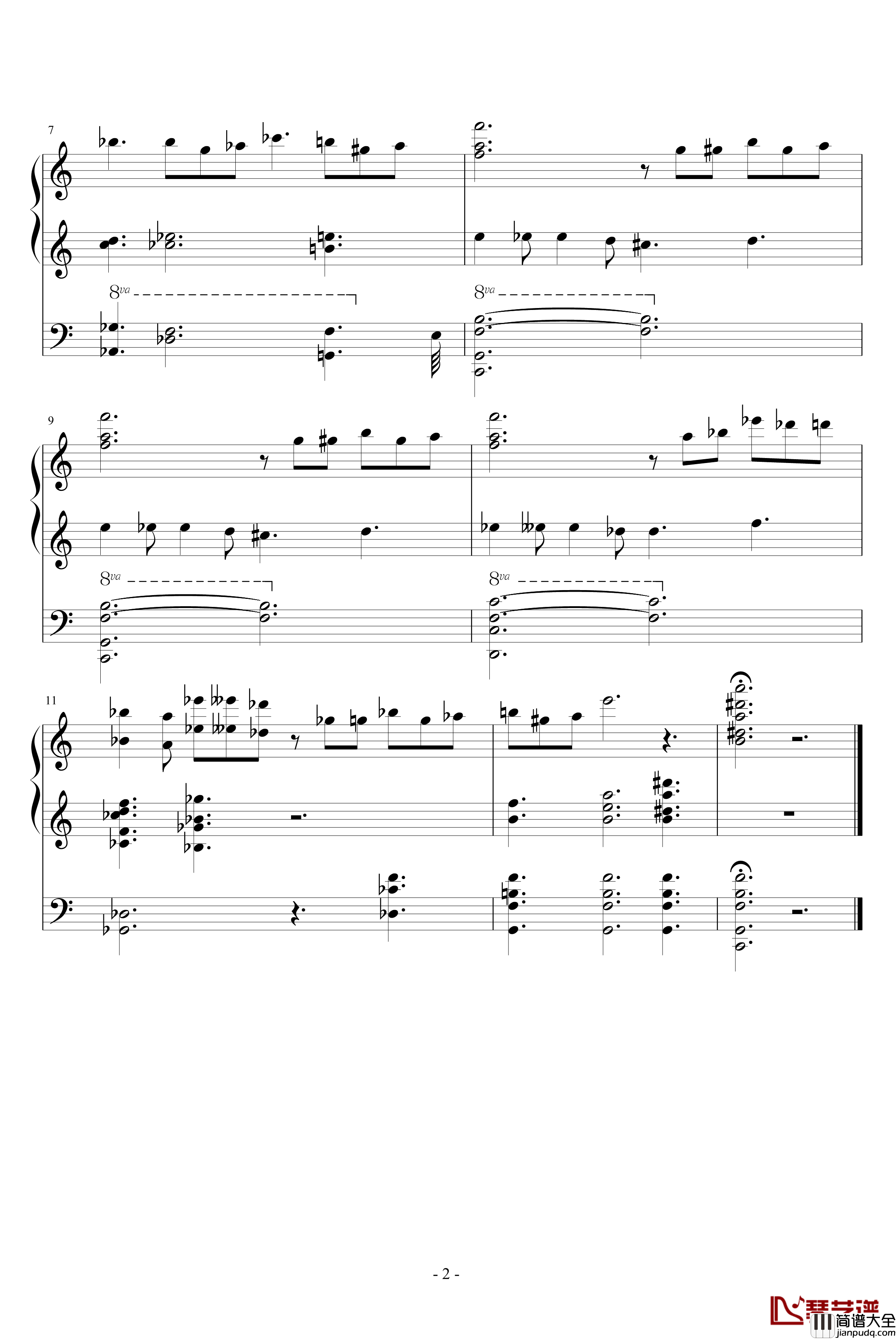 愿望钢琴谱_斯克里亚宾