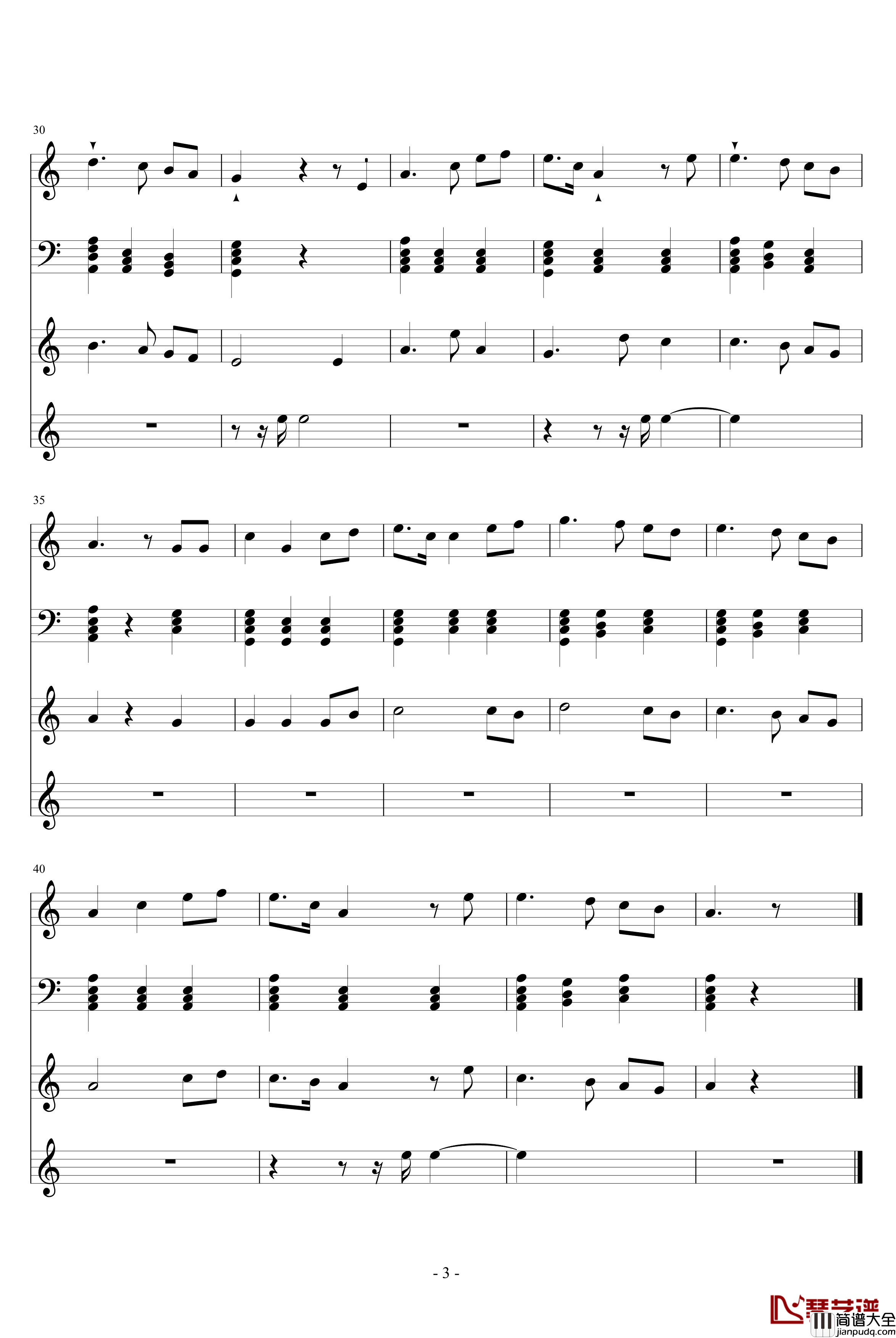 深海钢琴谱_动漫影视