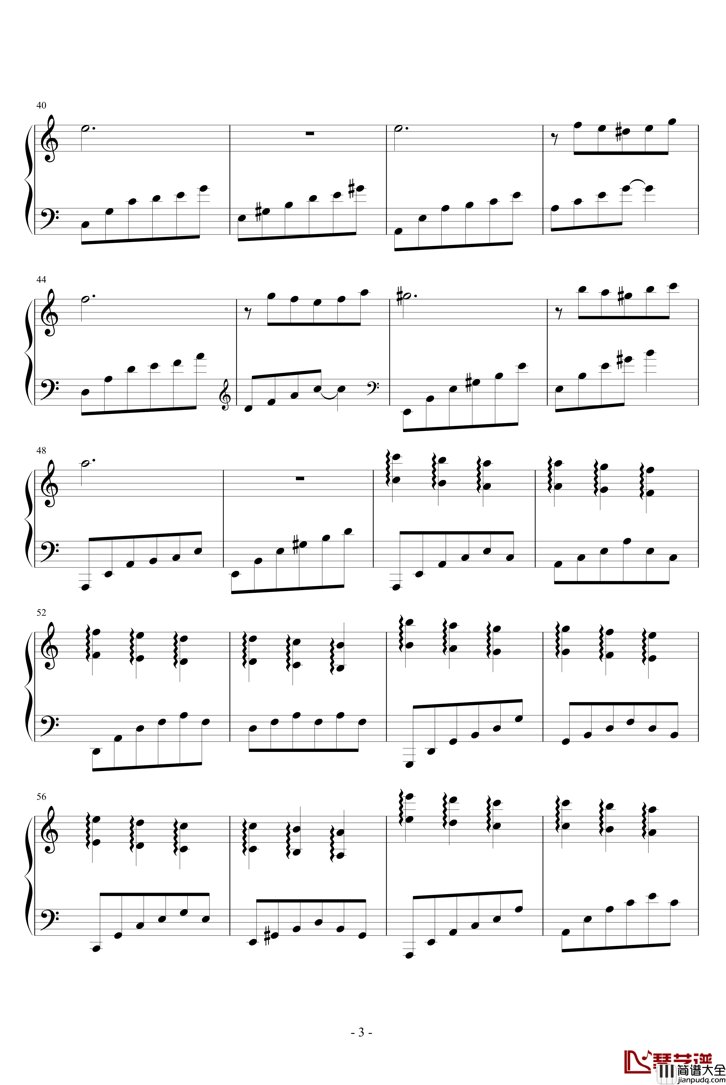 在你成为回忆之前钢琴谱_西瓜小洛