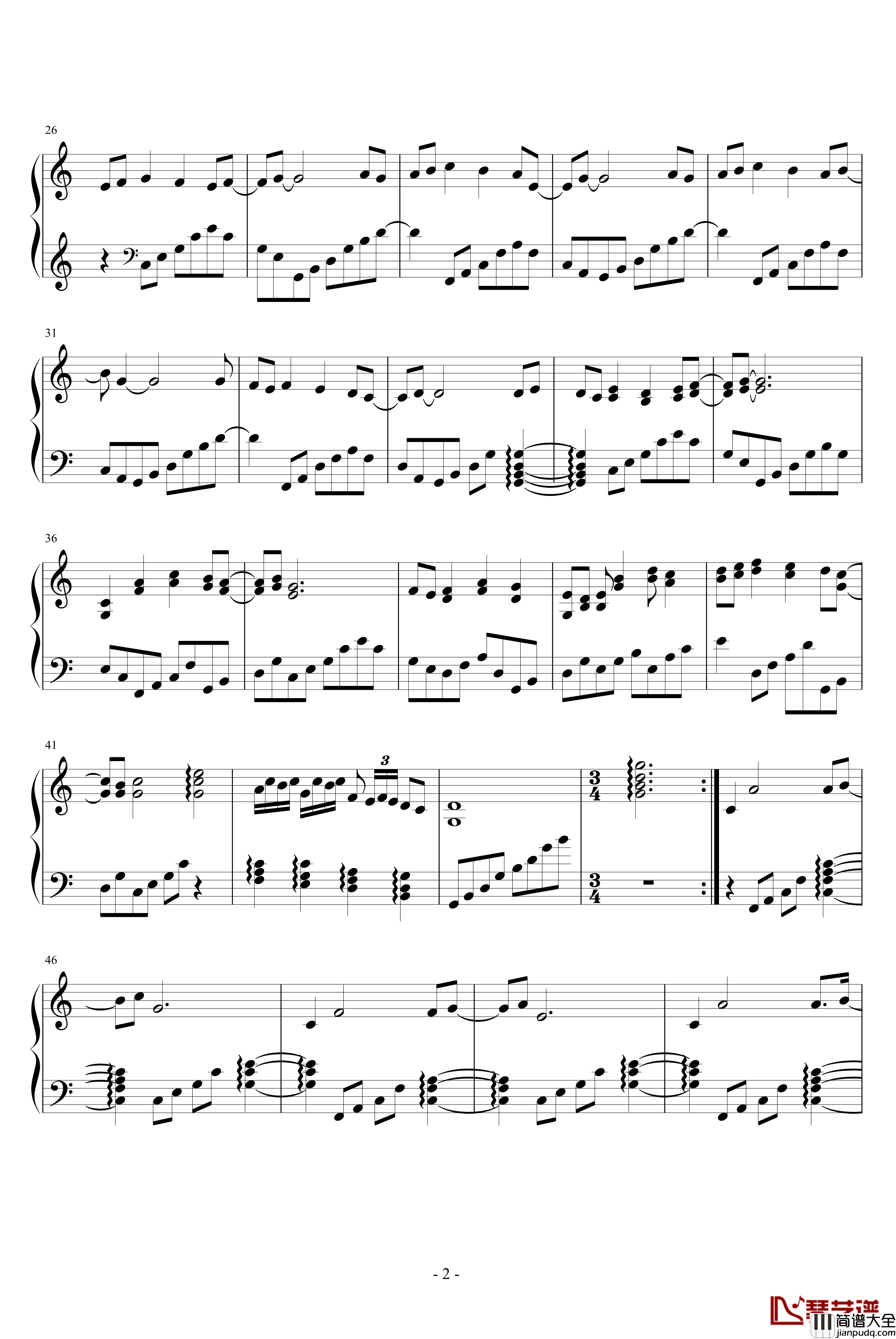 梦想·飞翔钢琴谱_兔子